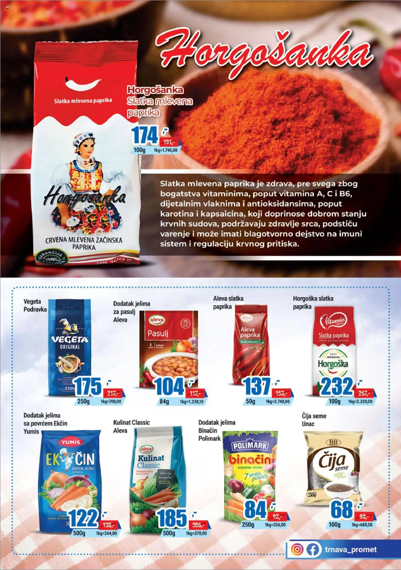 Trnava Promet katalog - važi od 22.09.2025 | Strana: 9 | Proizvode: Pasulj, Paprika, Podravka