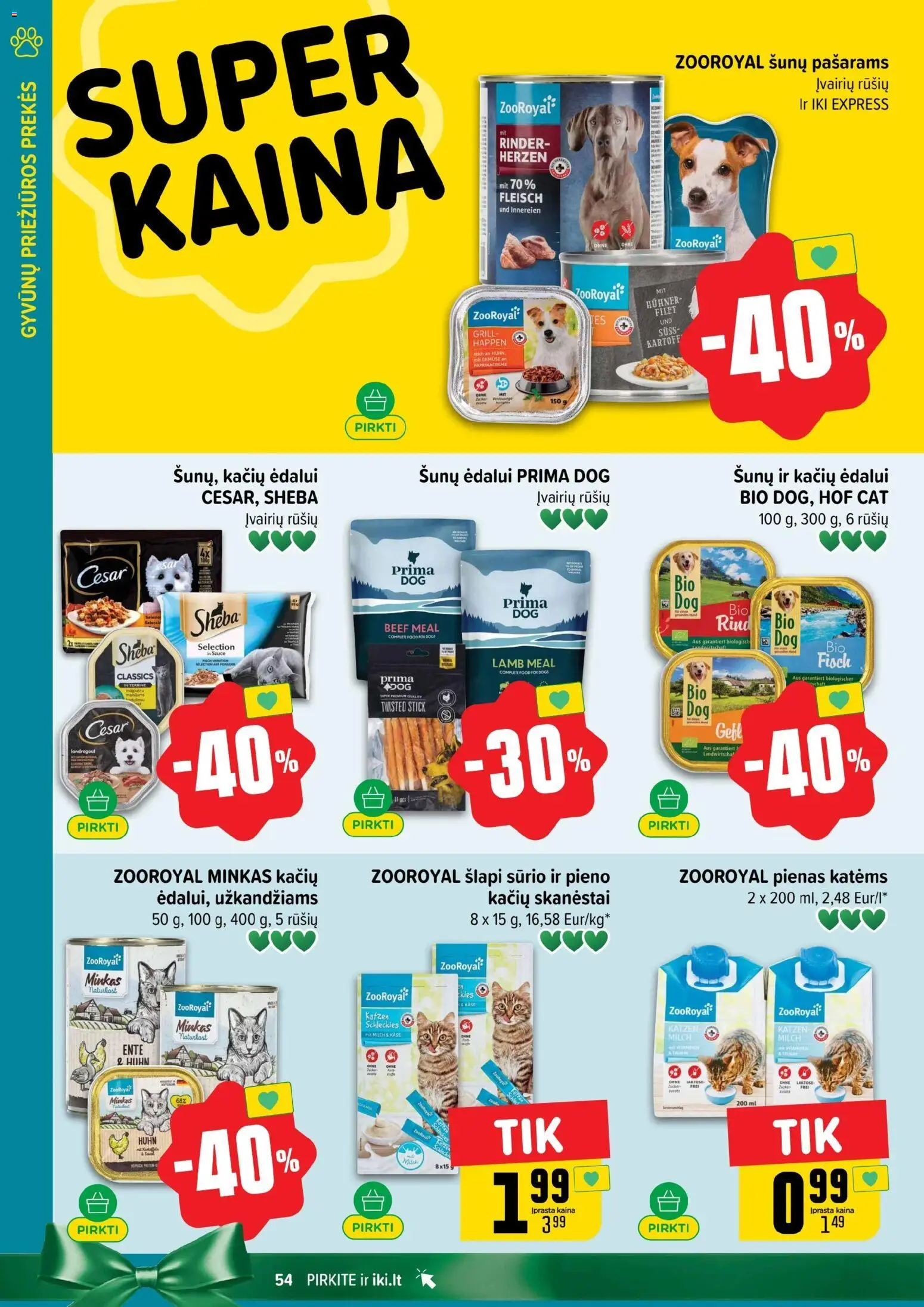 IKI akcijos nuo 03.11.2025 | Puslapis: 54 | Prekių: Pienas