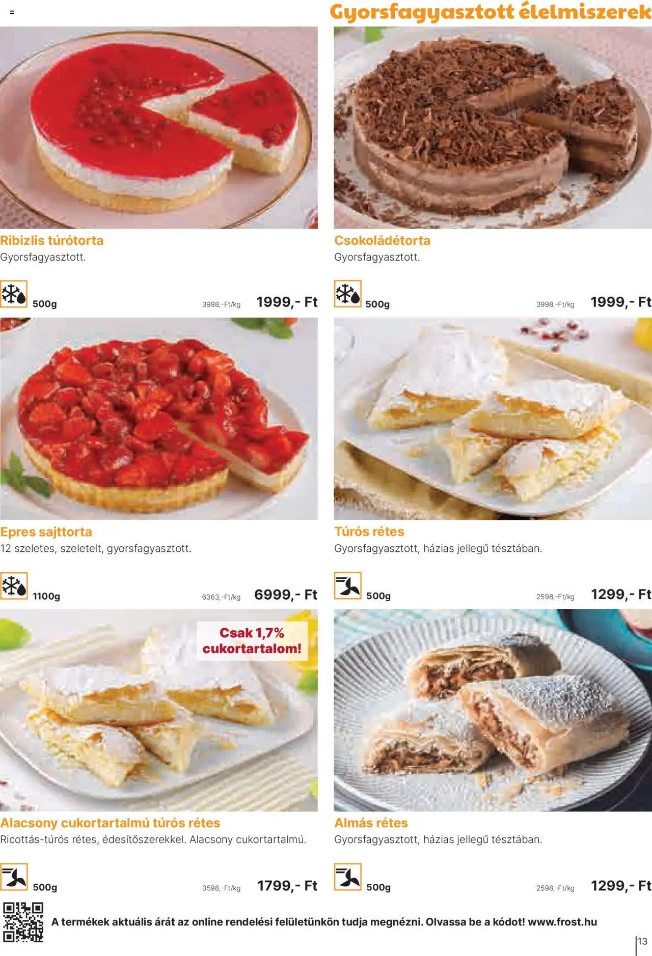 Family Frost akciós ujság - amely érvényes a következő dátumtól: 01.05.2025 | Oldal: 13 | Termékek: Sajttorta