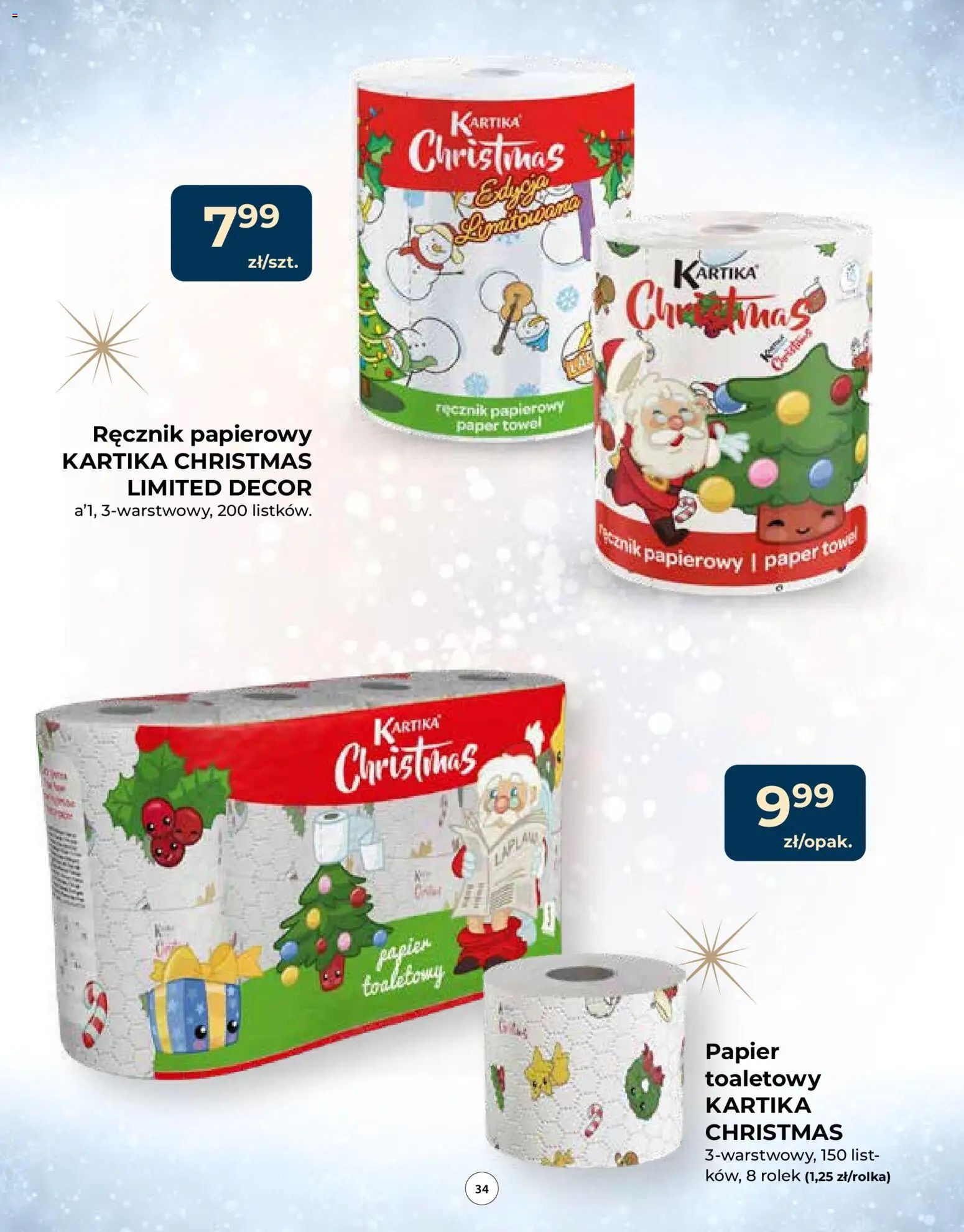 Mrówka Gazetka od 04.12.2025 | Strona: 34 | Produkty: Papier toaletowy, Ręcznik papierowy
