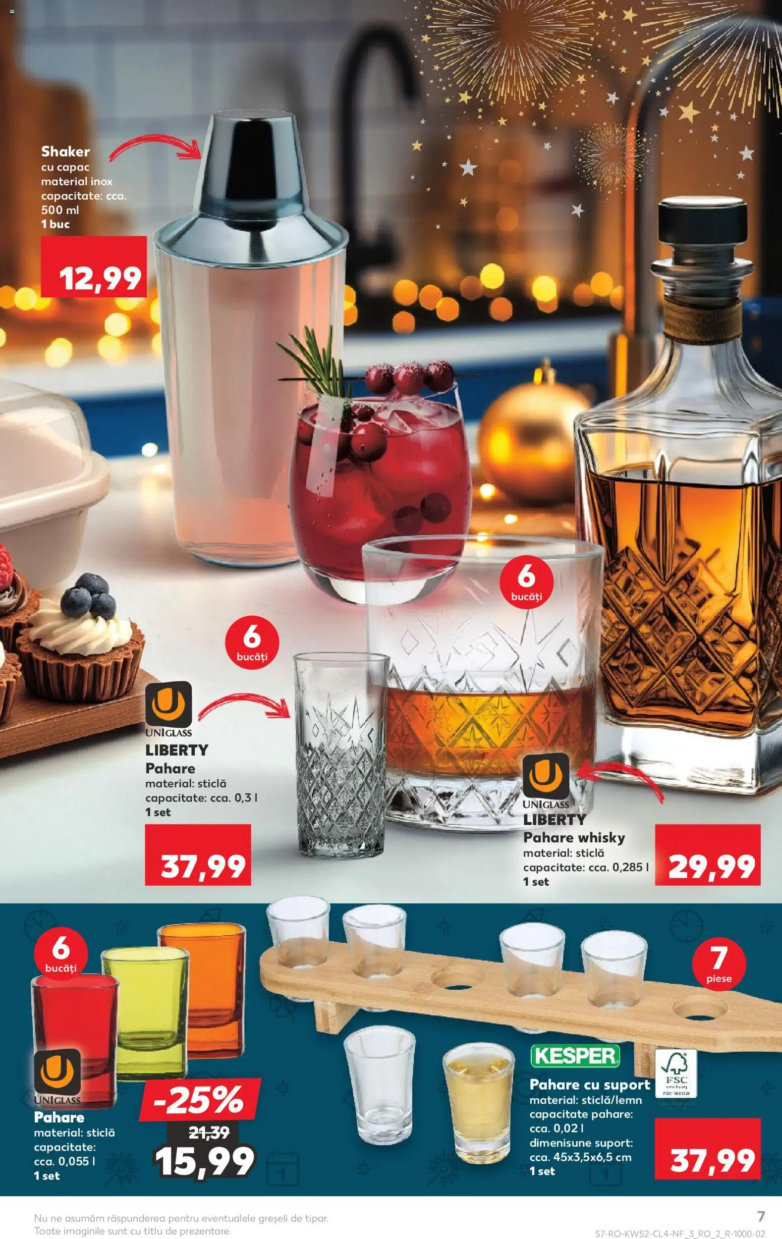 Noul catalog Kaufland – valabil de la 24.12.2025 | Pagină: 7 | Produse: Pahare