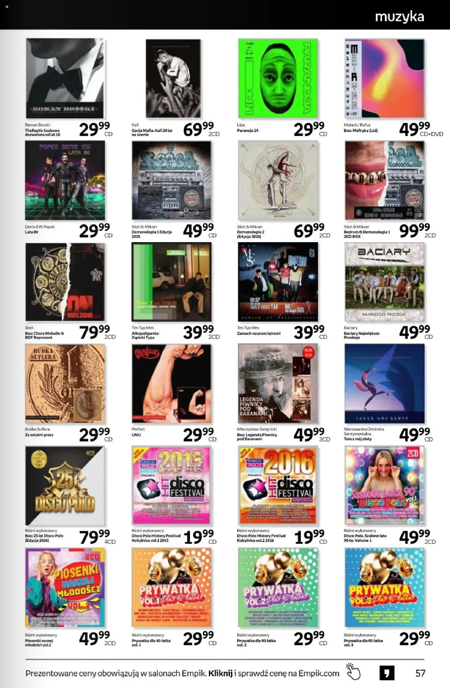 Empik promocje - Tom kultury Muzyka od 11.02.2026 | Strona: 9 | Produkty: Mikser