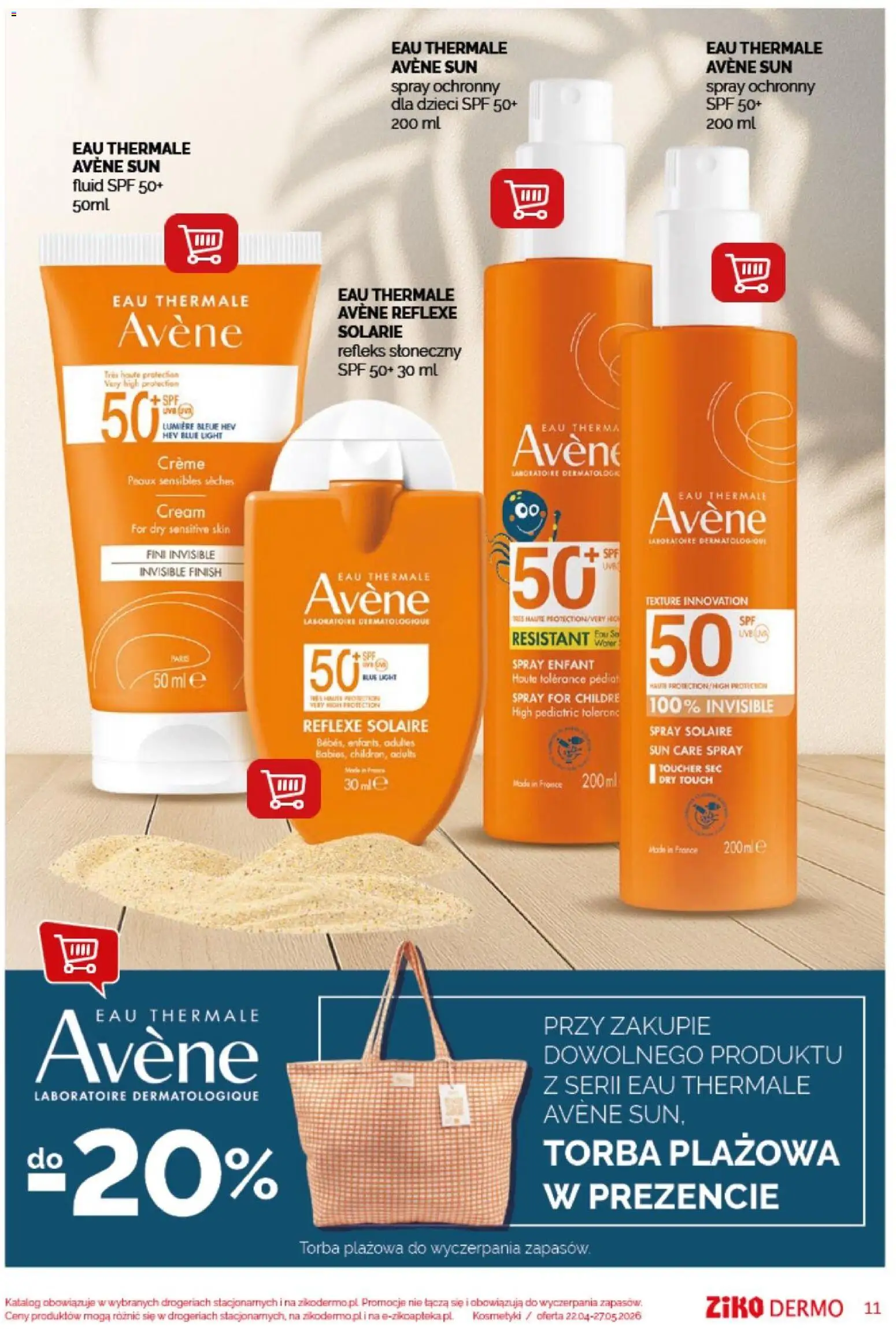 Ziko gazetka - Sun od 22.04.2026 | Strona: 11 | Produkty: Torba, Kosmetyki, Finish