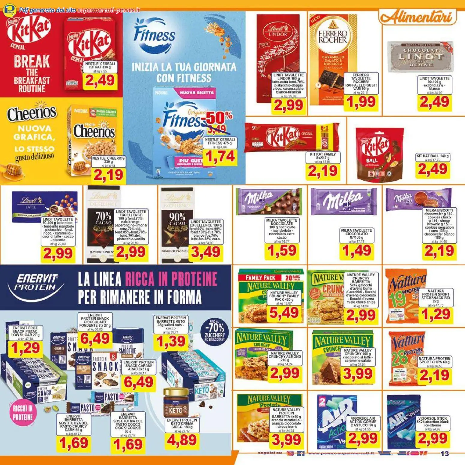 Volantino Pewex del 26.01.2026 | Pagina: 13 | Prodotti: Crema, Peperoncino, Barretta, Cacao