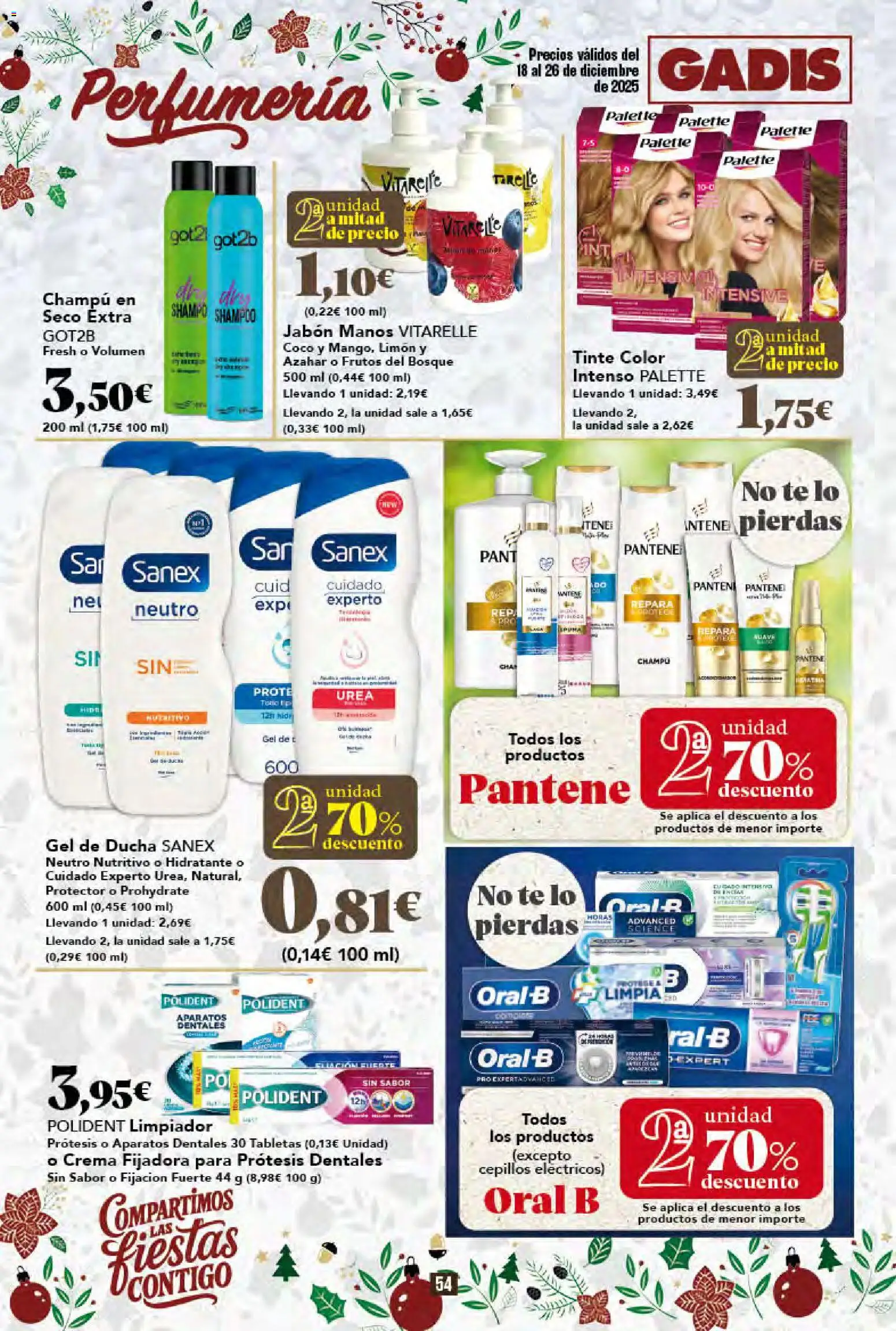 Gadis - folleto │ válido desde el 18.12.2025 | Página: 54 | Productos: Gel de ducha, Τυρόπιτα, Crema, Ducha