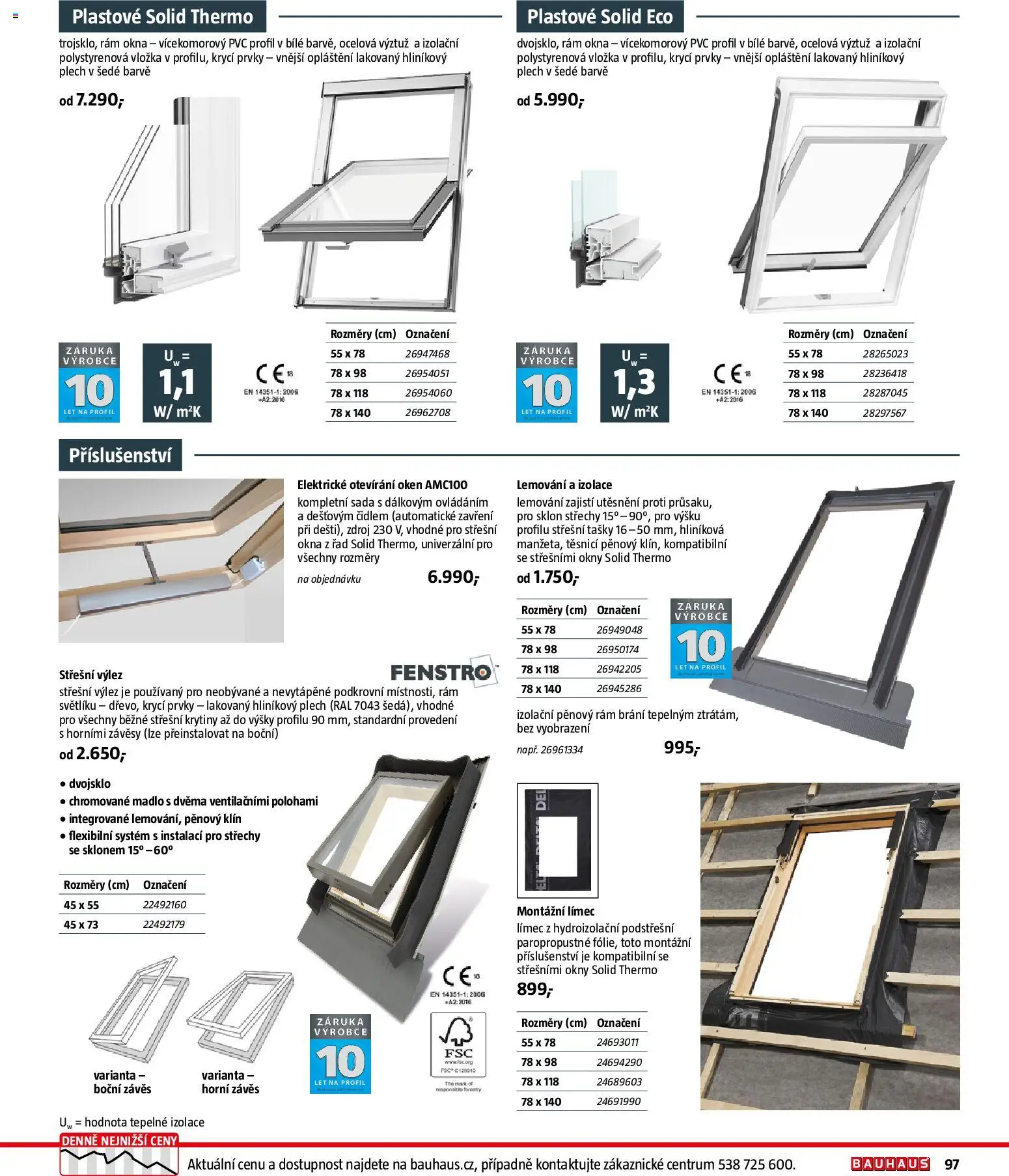 Bauhaus katalog Stavební prvky od 03.11.2025 | Strana: 97 | Produkty: Závěs, Plech, Tašky, Madlo