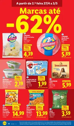 Pré-visualização LIMIANO Queijo em Fatias Light, Pack 2x200 g, 1 kg = 10.98 válido de 27.04.2026 | Página: 12