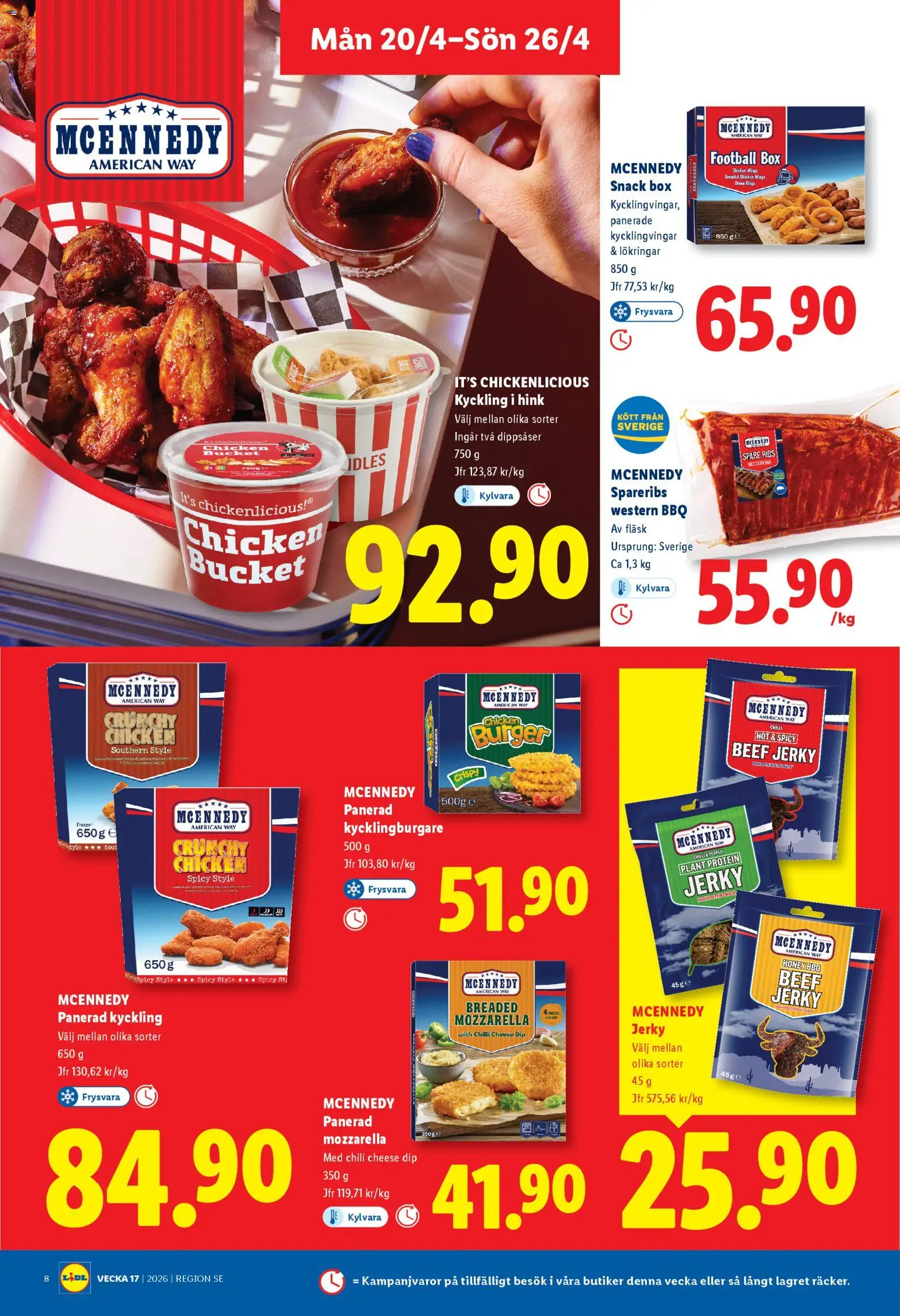 Lidl reklamblad aktuell från 20.04.2026 | Sida: 8 | Produkter: Hink, Chili, Fläsk