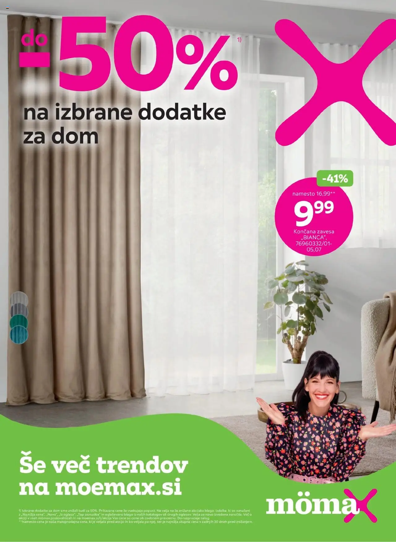 Mömax katalog do -50% na izbrane dodatke za dom │ velja od 18.08.2025 | Stran: 1