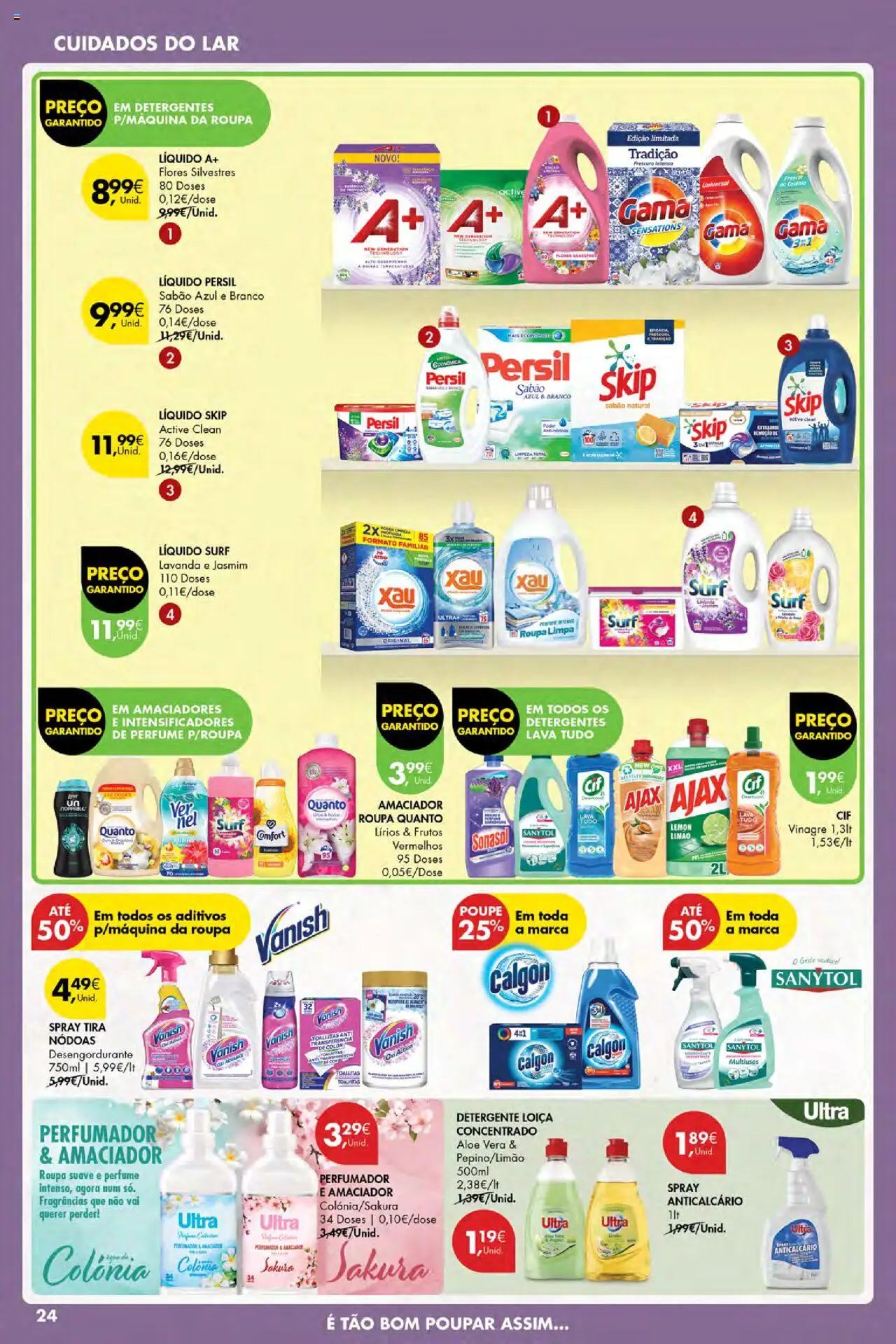 Pingo Doce Poupe Esta Semana Açores │ válido de 14.08.2025 | Página: 24 | Produtos: Vinagre, Perfume, Sabão, Persil