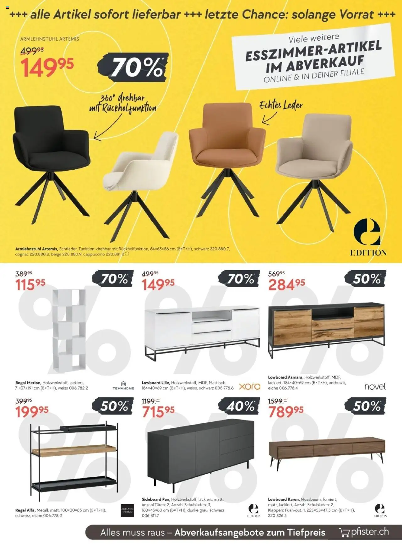 Pfister Aktionen ab 12.08.2025 | Seite: 7 | Produkte: Regal, Sideboard, Lowboard