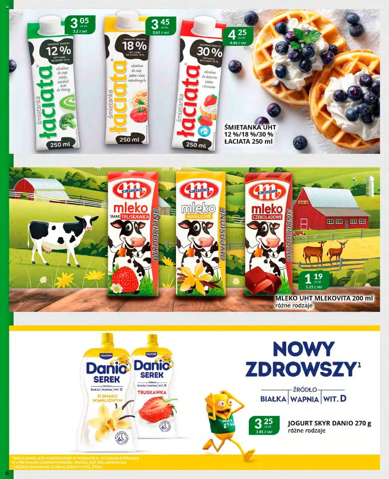 Eurocash Gazetka od 20.10.2025 | Strona: 6 | Produkty: Serek, Mleko, Jogurt, Skyr