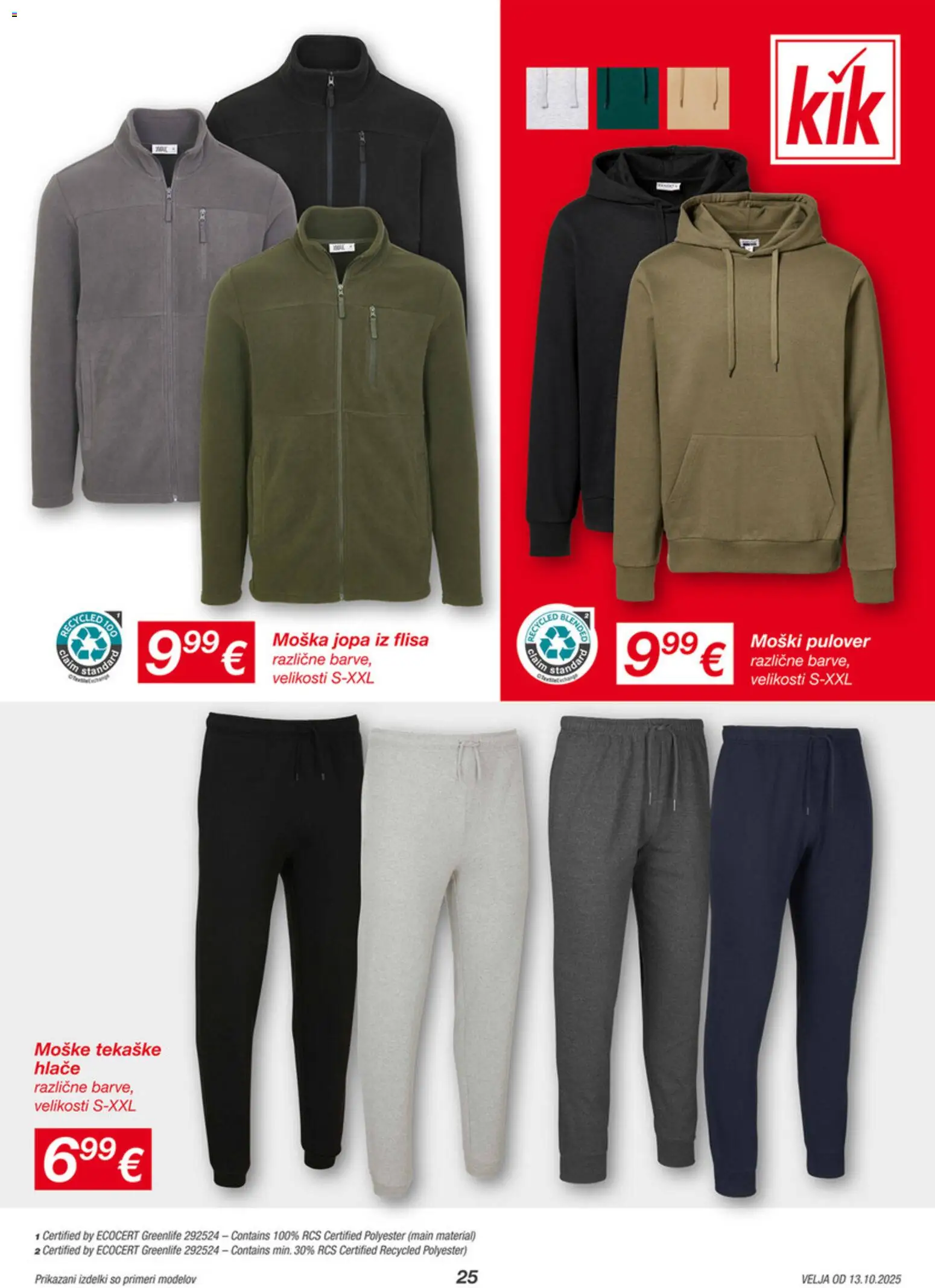 Novi Kik katalog ponudbe – veljaven od 13.10.2025 | Stran: 25 | Izdelki: Pulover, Hlace