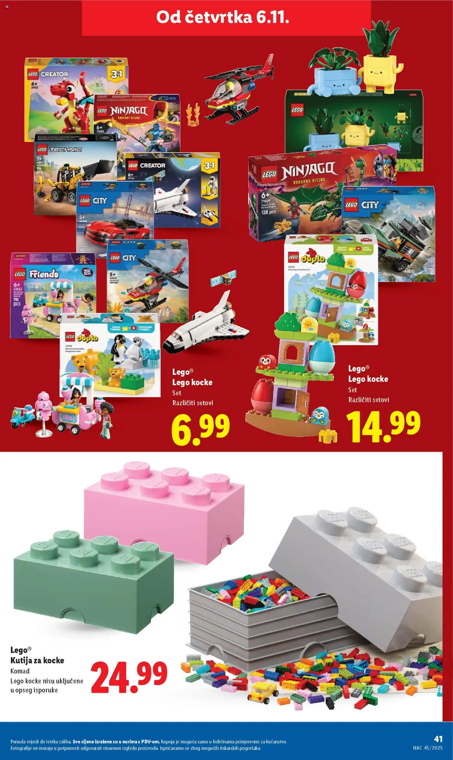 Lidl katalog | vrijedi od 06.11.2025 | Stranica: 41 | Proizvodi: Kutija, Lego