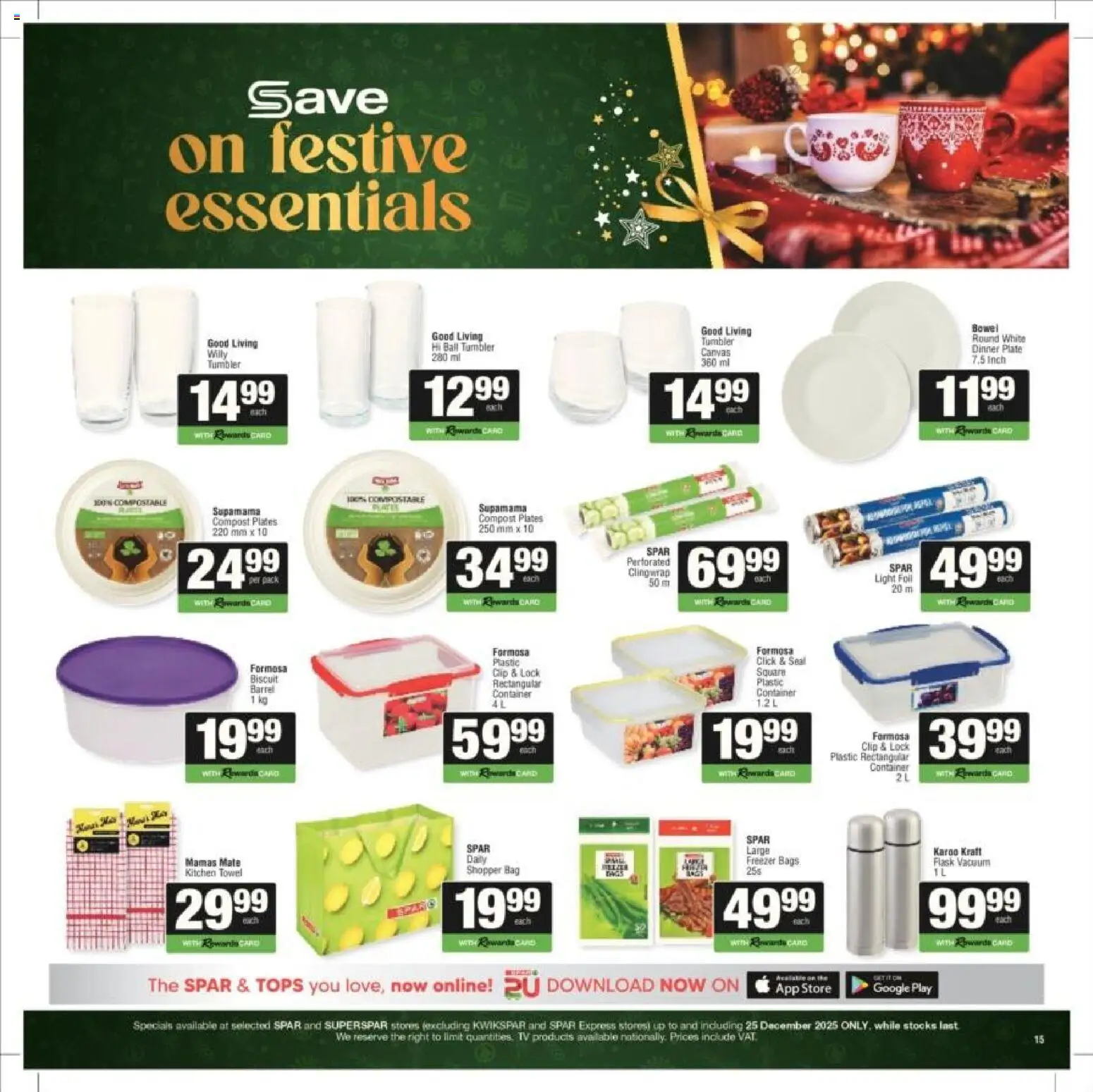 New Superspar catalogue – valid from 10.11.2025 | Page: 15 | Products: Lock, Flask, Canvas, Freezer bags
