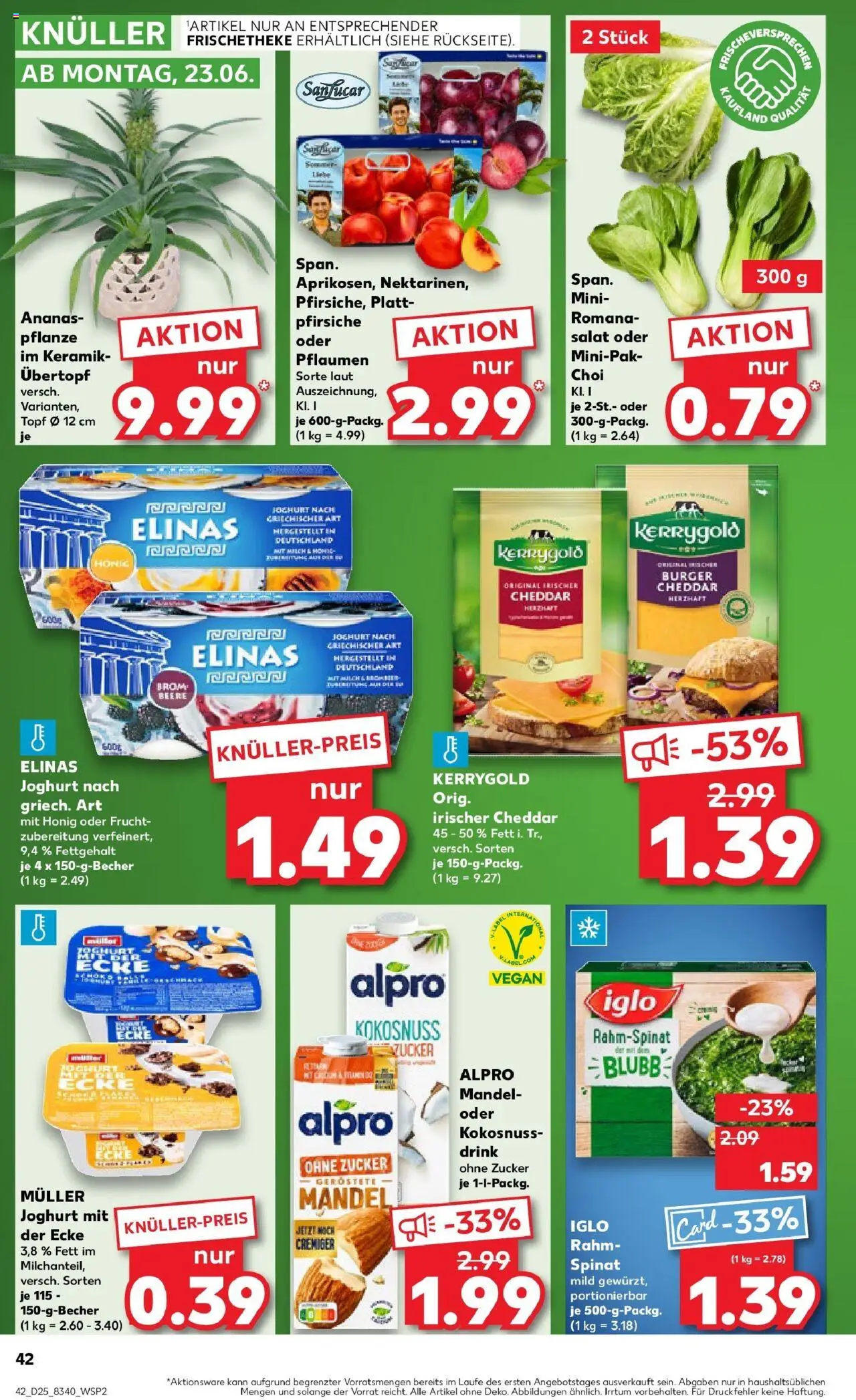Kaufland prospekt Schwerin	 - gültig ab dem 22.06.2025 | Seite: 3 | Produkte: Milch, Iglo, Ananas, Alpro