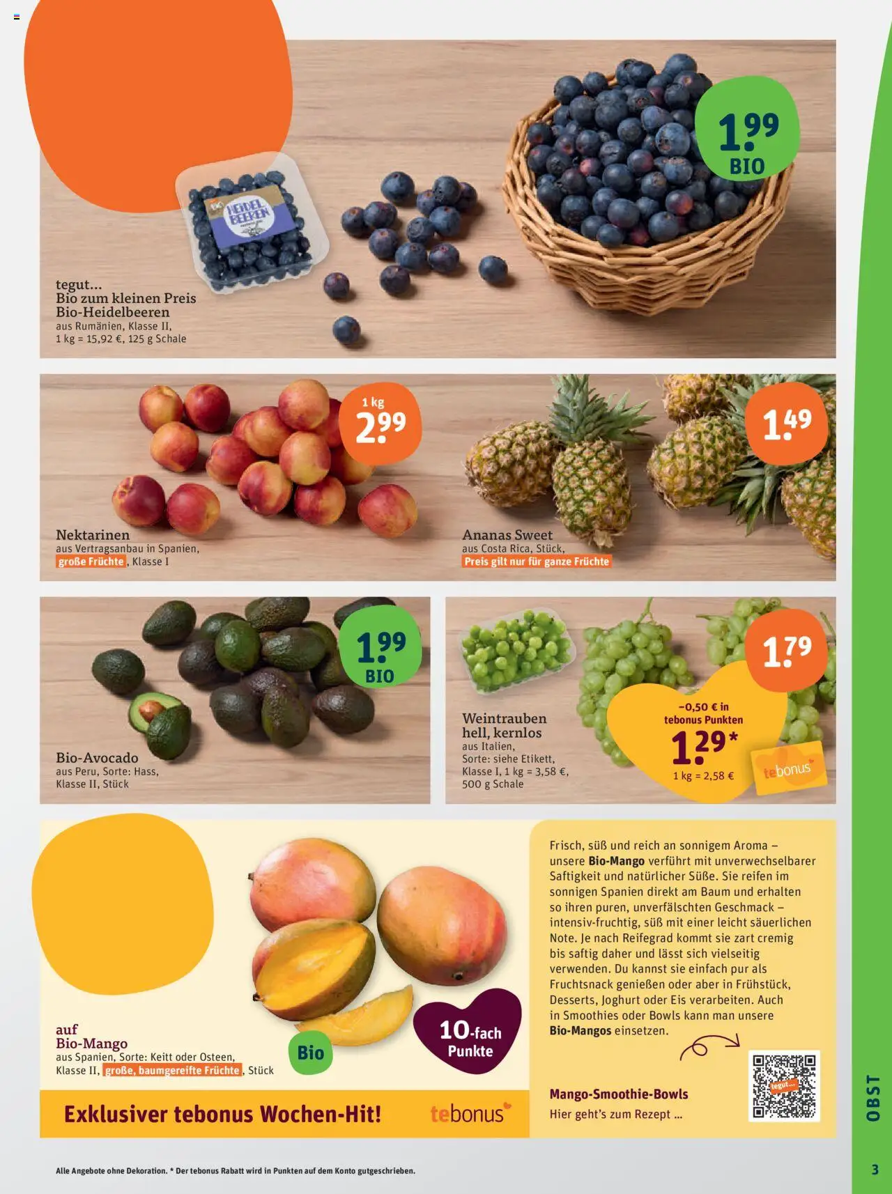 Tegut Prospekt - gültig ab dem 25.08.2025 | Seite: 5 | Produkte: Nektarinen, Joghurt, Obst, Eis