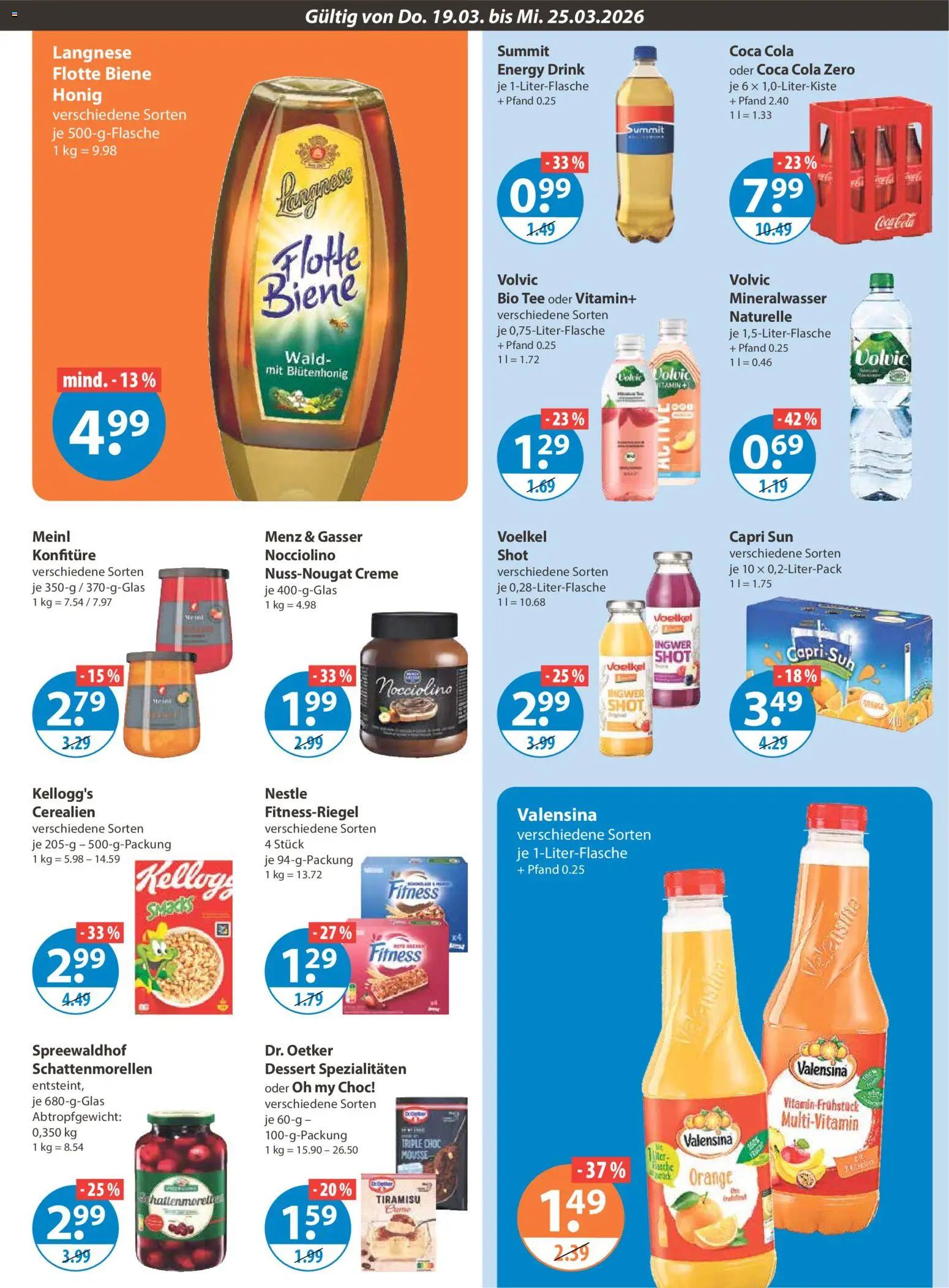 V-Markt München – gültig ab 19.03.2026 | Seite: 9 | Produkte: Langnese, Capri sun, Energy, Tee