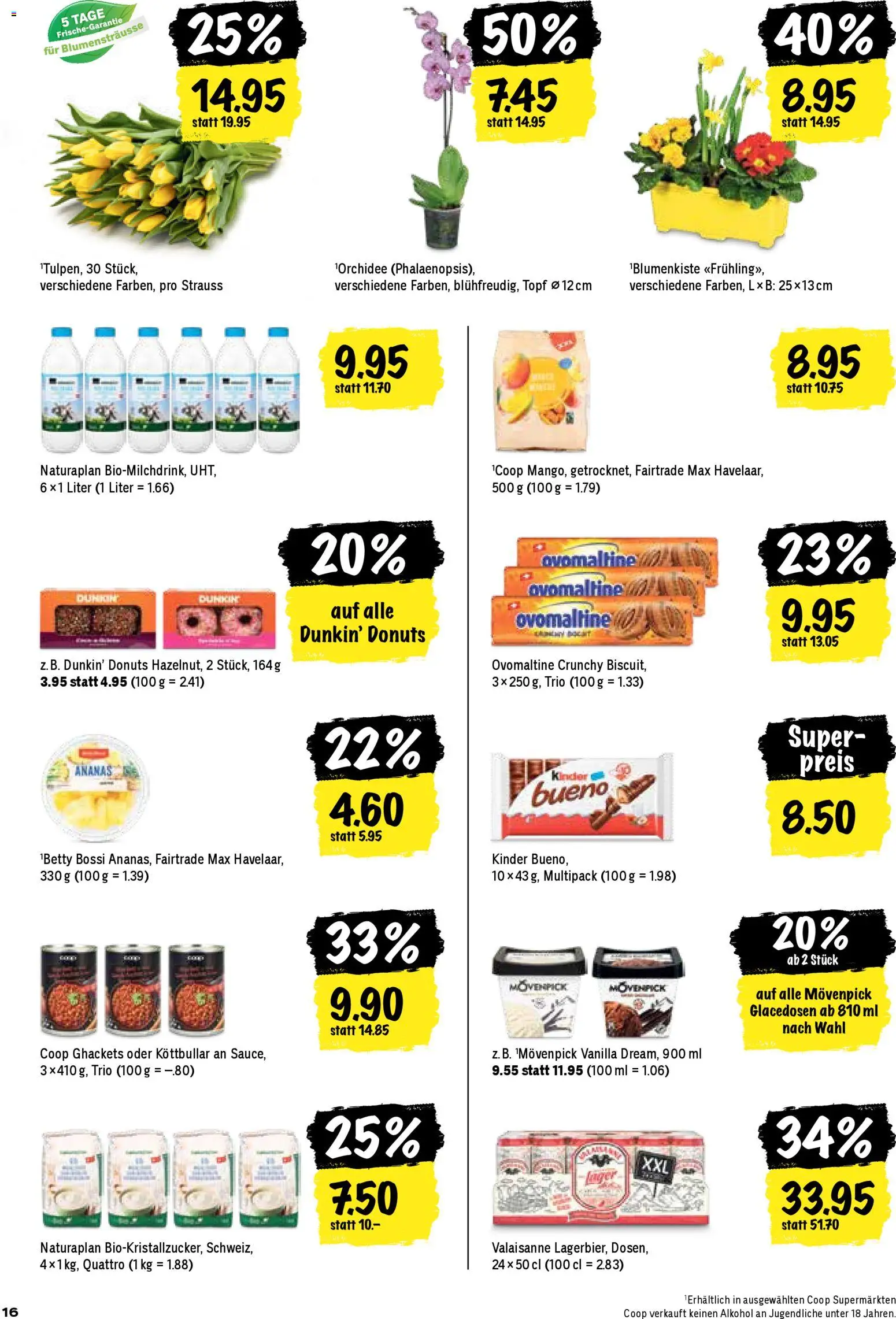 Coop Aktionen – gültig ab 26.02.2026 | Seite: 16 | Produkte: Box, Donuts, Ananas, Mango