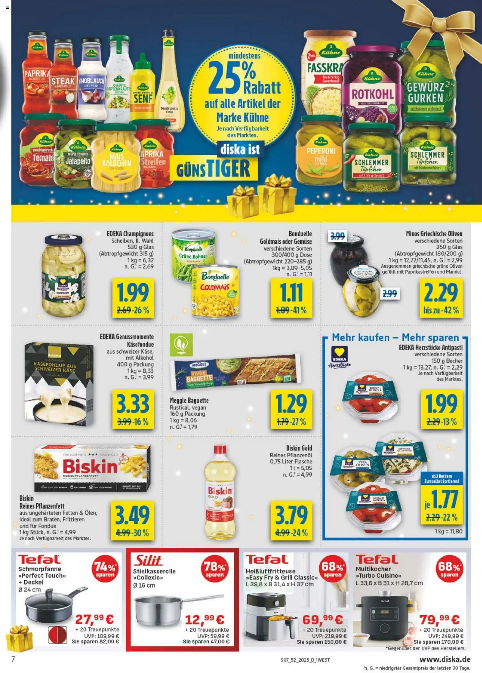 Diska - Diska Angebote Bayern KW52 – gültig ab 22.12.2025 | Seite: 7 | Produkte: Paprika, Knoblauch, Fondue, Heißluftfritteuse
