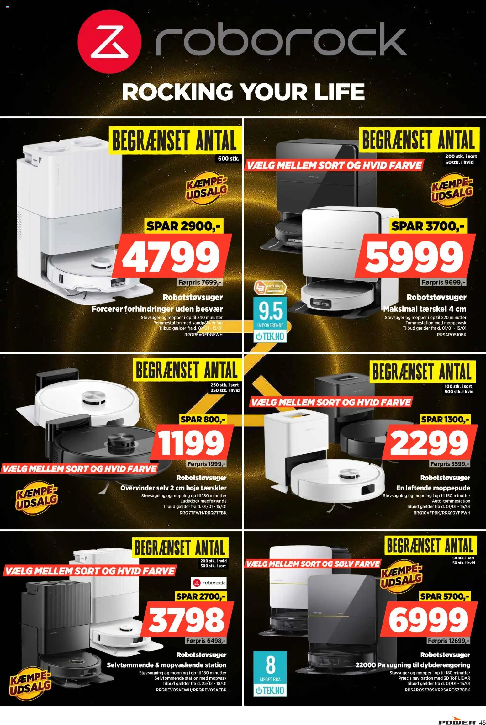 Power tilbudsavis – gyldig fra 02.01.2026 | Side: 45 | Produkter: Robotstøvsuger, Støvsuger, Navigation