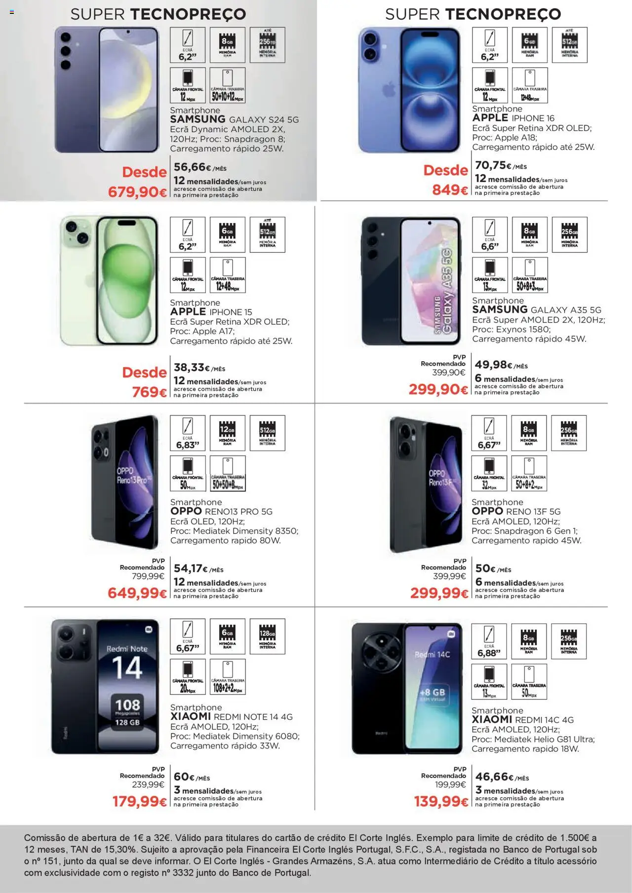El Corte Ingles folheto │ válido de 18.07.2025 | Página: 5 | Produtos: Smartphone, Banco, Pá