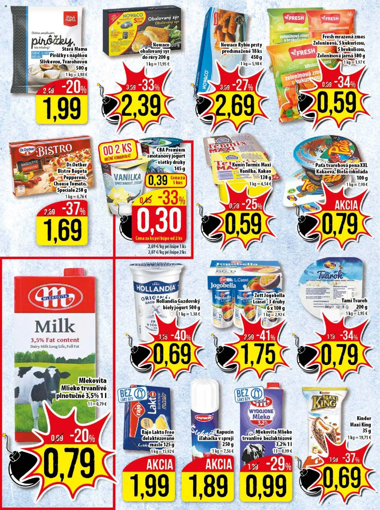 Nové Klas akcie – leták je platný od 10.11.2025 | Strana: 8 | Produkty: Mlieko, Syr, Jogurt, Tvaroh