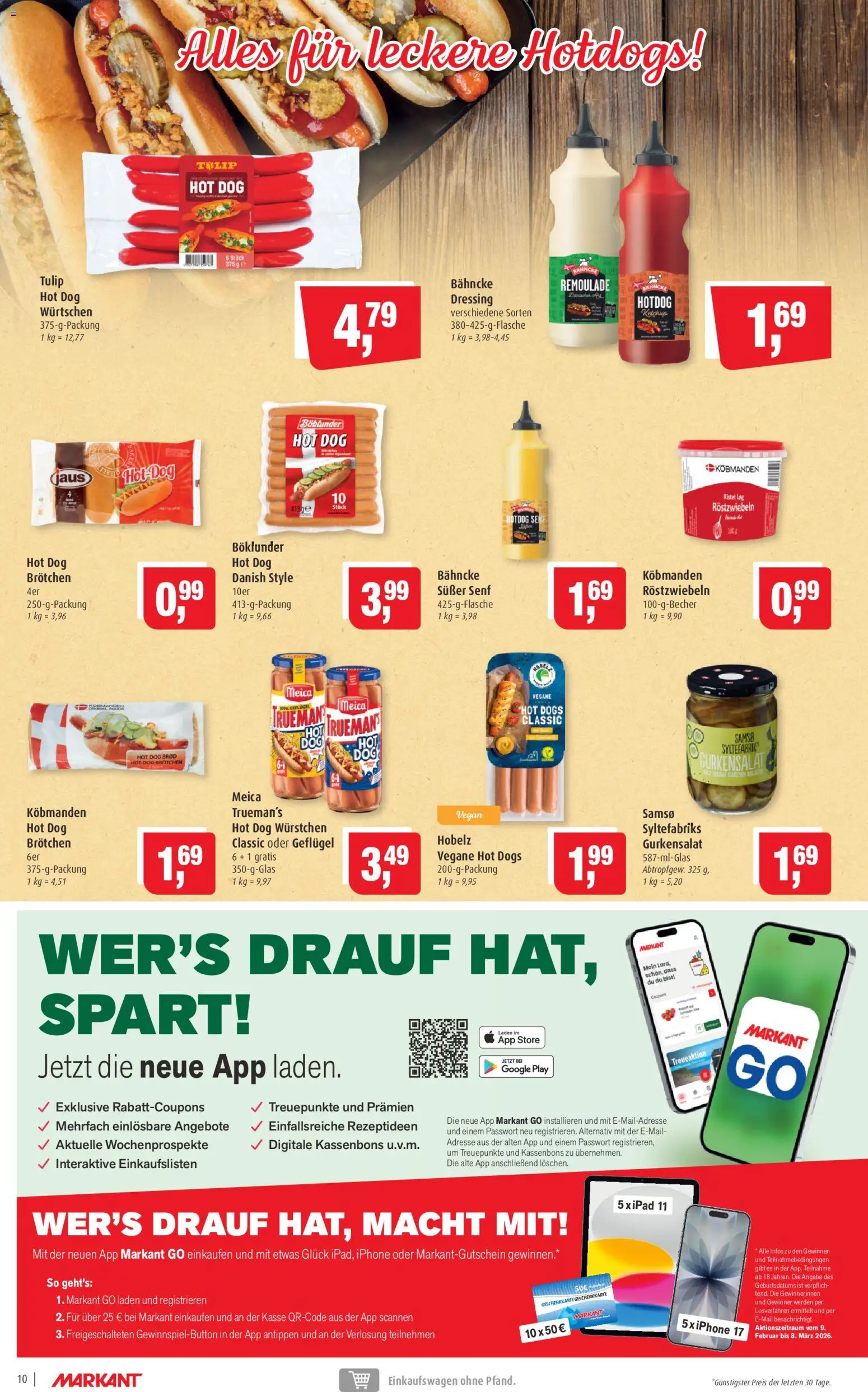 Markant Prospekt – gültig ab 02.03.2026 | Seite: 10 | Produkte: Dressing, Iphone, Meica, Ketchup