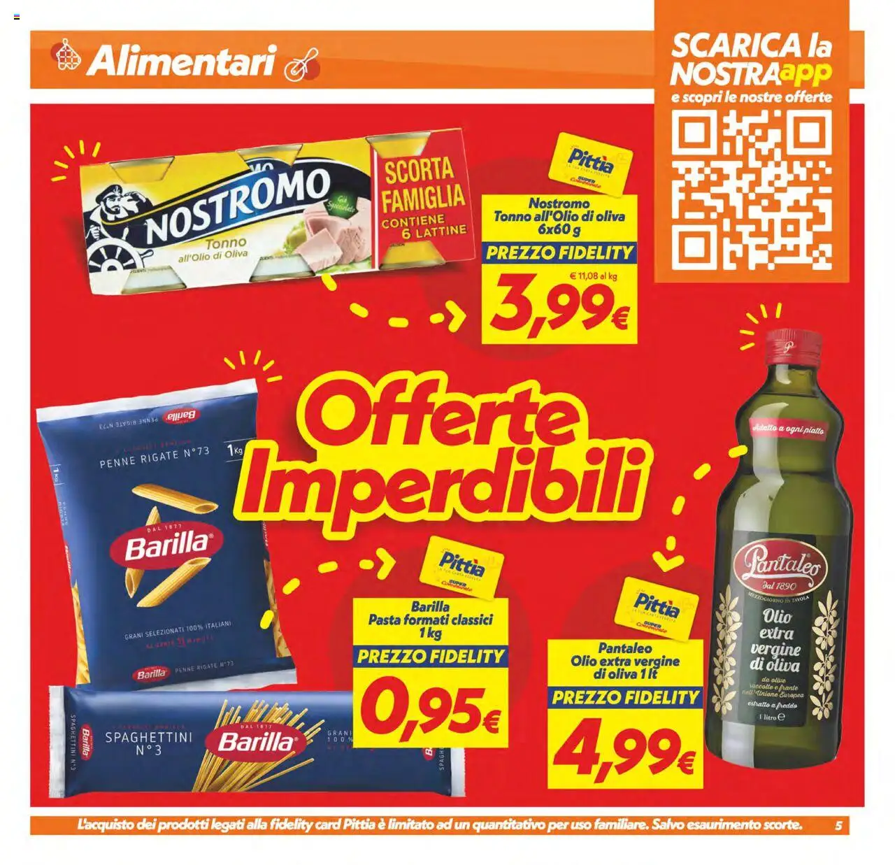 Volantino SuperConveniente del 24.07.2025 | Pagina: 5 | Prodotti: Pasta, Tonno, Piatto, Penne
