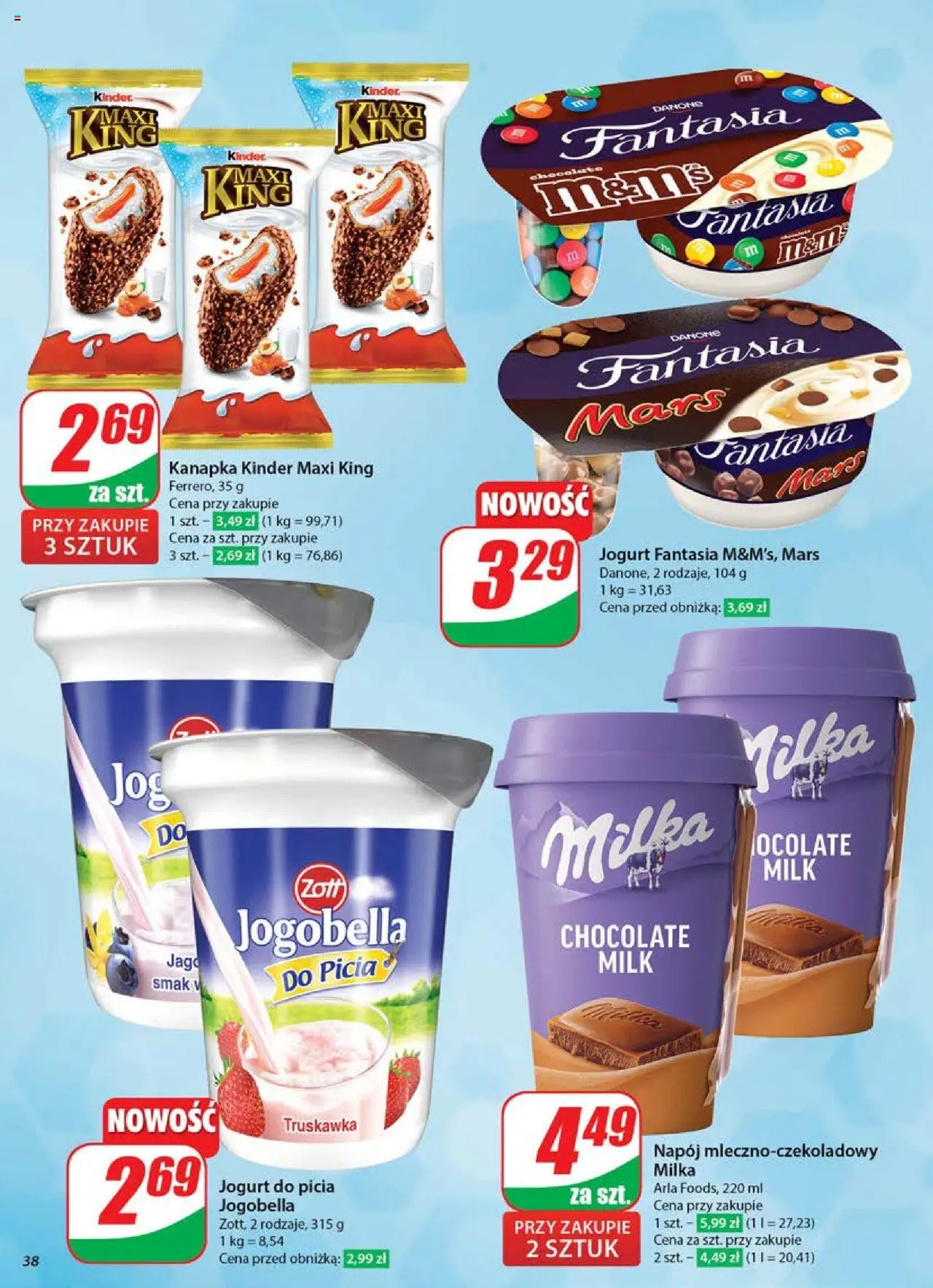 Dino Gazetka od 04.06.2025 | Strona: 38 | Produkty: Milka, Jogurt