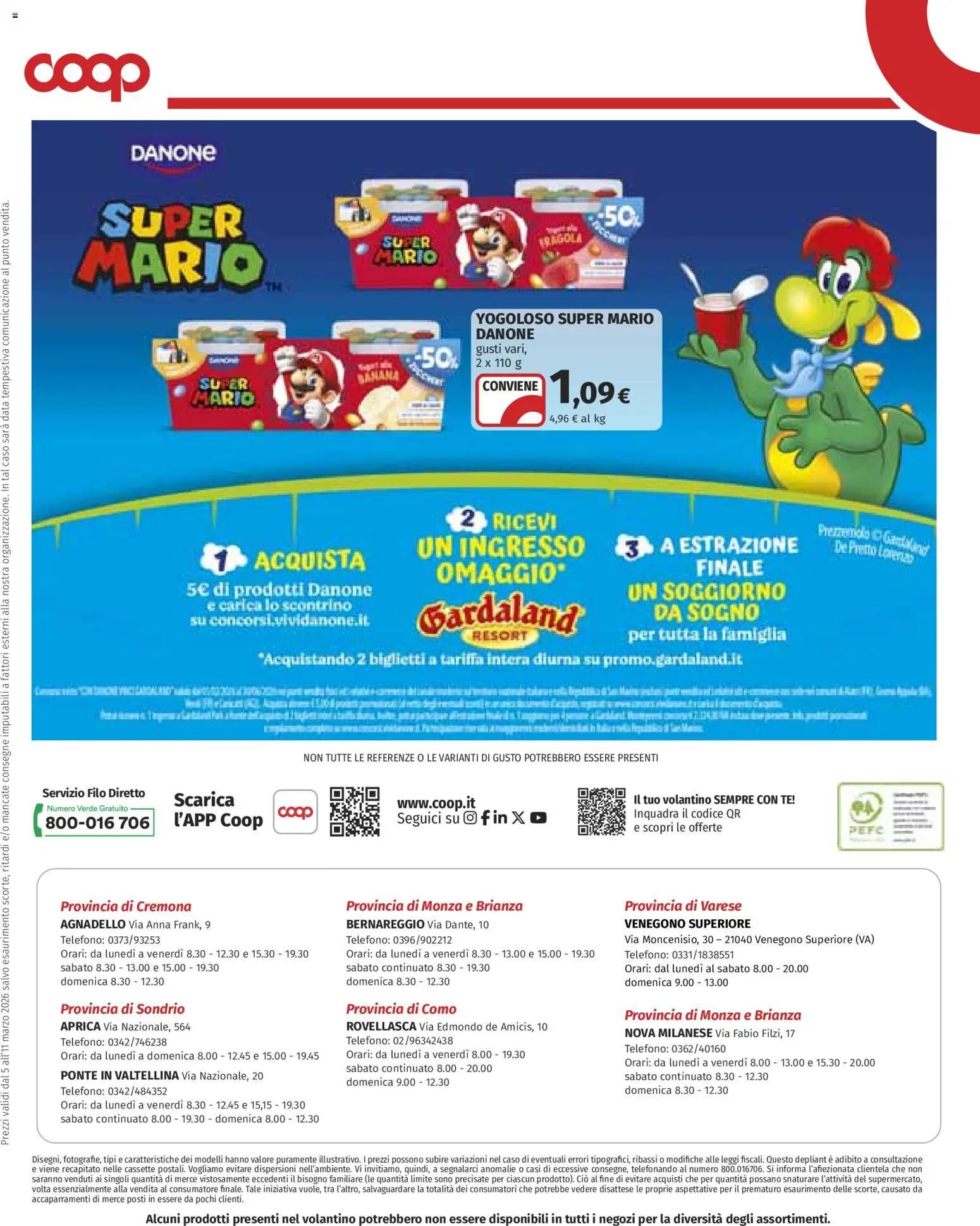 Volantino COOP del 05.03.2026 | Pagina: 20 | Prodotti: Tè, Data, Prezzemolo, Telefono