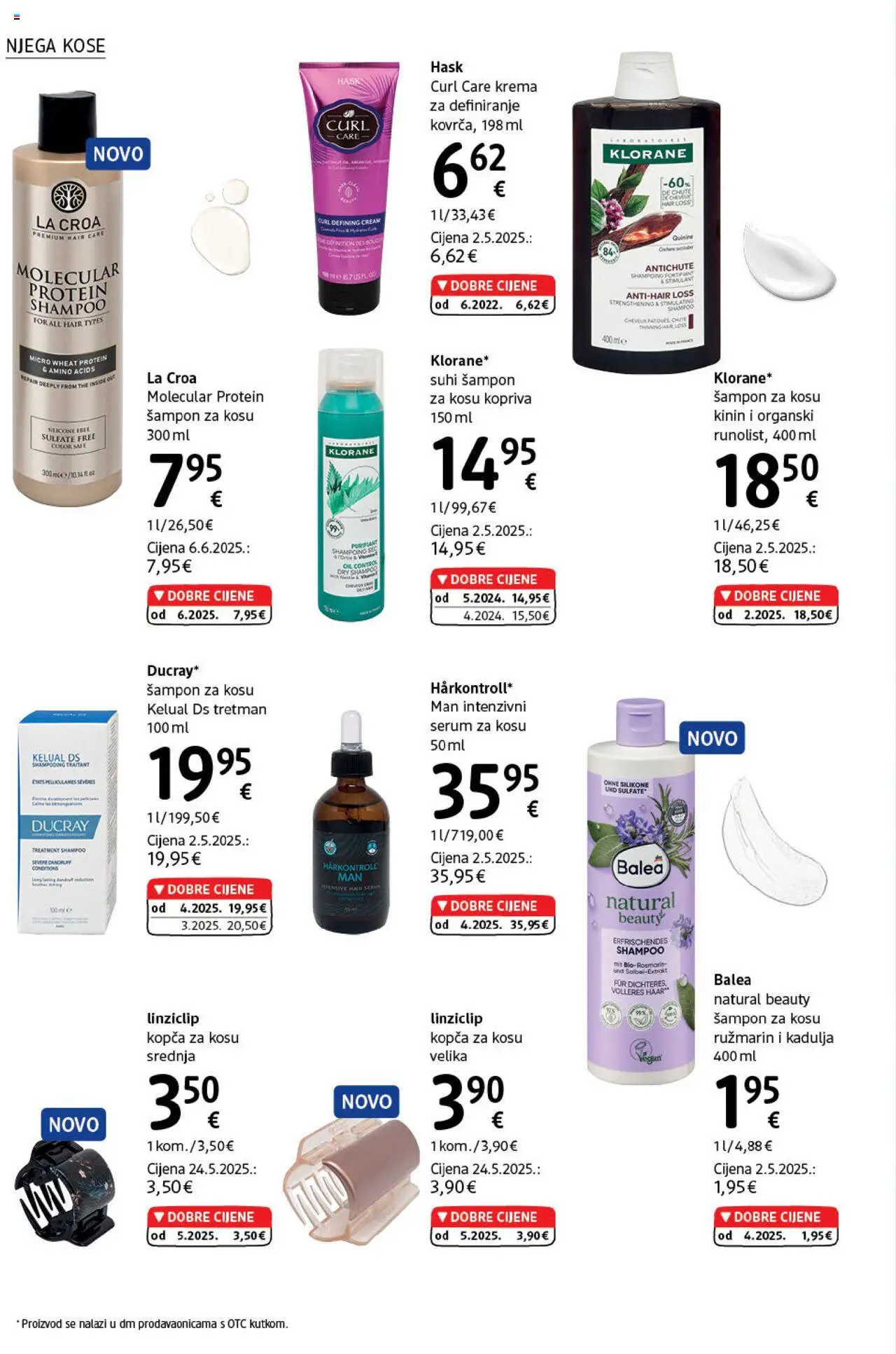 DM katalog | vrijedi od 01.07.2025 | Stranica: 22 | Proizvodi: Serum za kosu, Šampon, Krema, Ružmarin