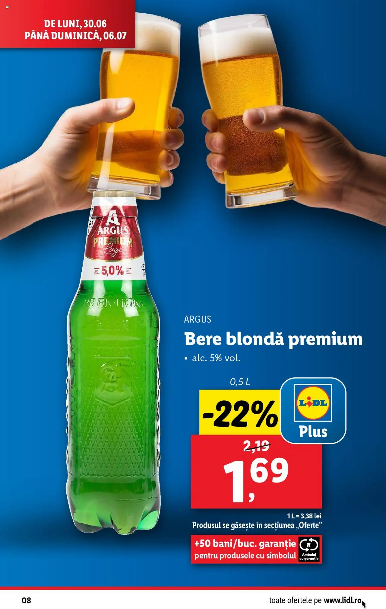 Catalog Lidl – valabil de la 30.06.2025 | Pagină: 8 | Produse: Bere