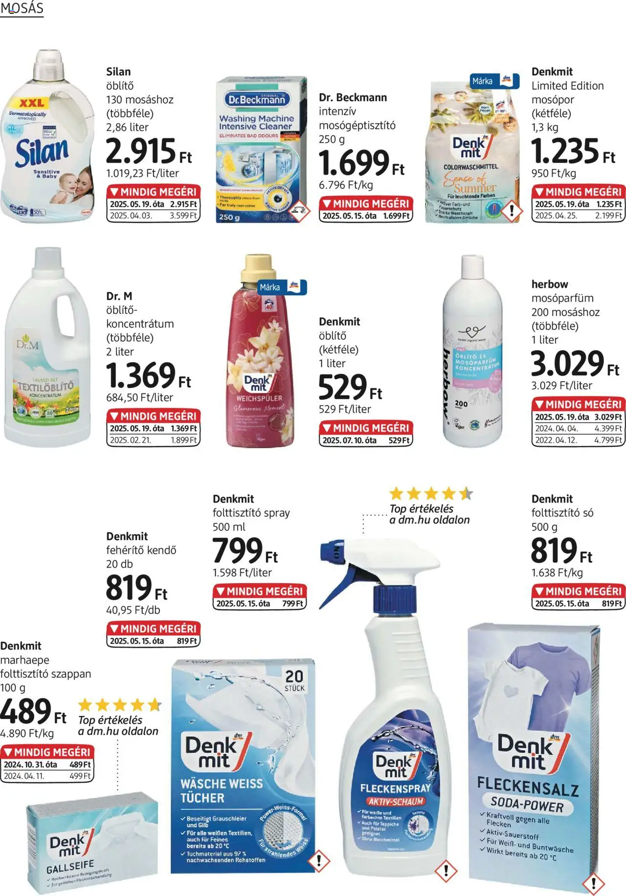 DM Drogerie Markt akciós ujság - amely érvényes a következő dátumtól: 14.08.2025 | Oldal: 28 | Termékek: Öblítő, Mosópor, Folttisztító, Só
