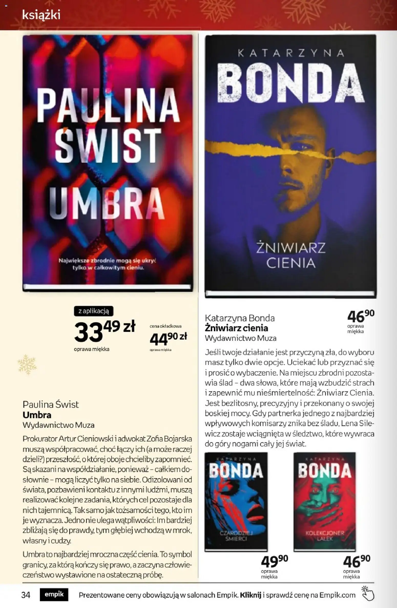 Empik promocje - Tom kultury Książki od 10.12.2025 | Strona: 34 | Produkty: Książki