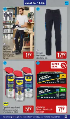 Aldi folder week 15 - Voorbeeld van een folder van Aldi, geldig van 07.04.2026 | Pagina: 59 | Producten: Schoenen, La, Batterijen