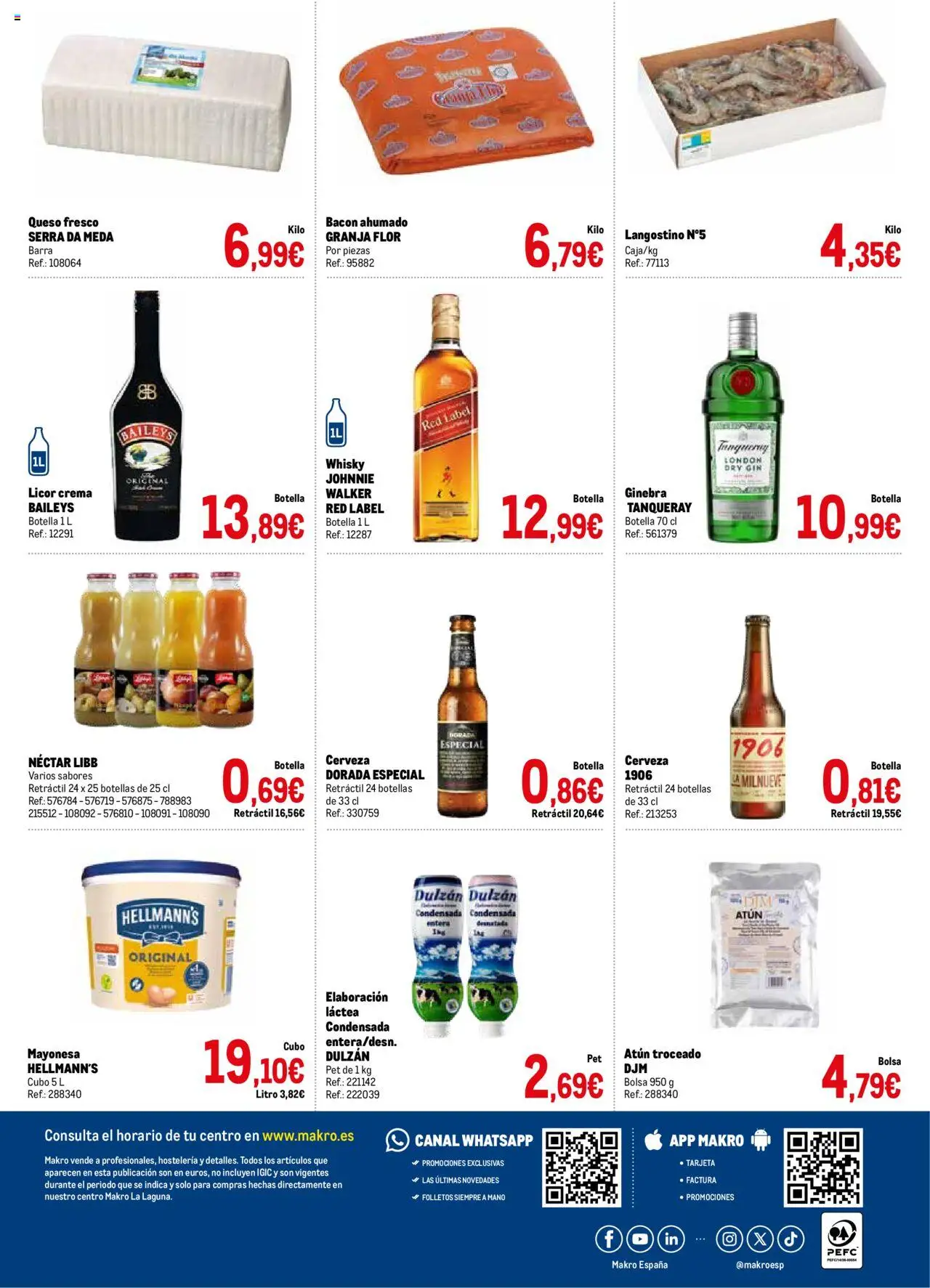 Makro - Especial 30 aňos La Laguna │ válido desde el 15.09.2025 | Página: 2 | Productos: Cerveza, Queso fresco, Whisky, Bolsa