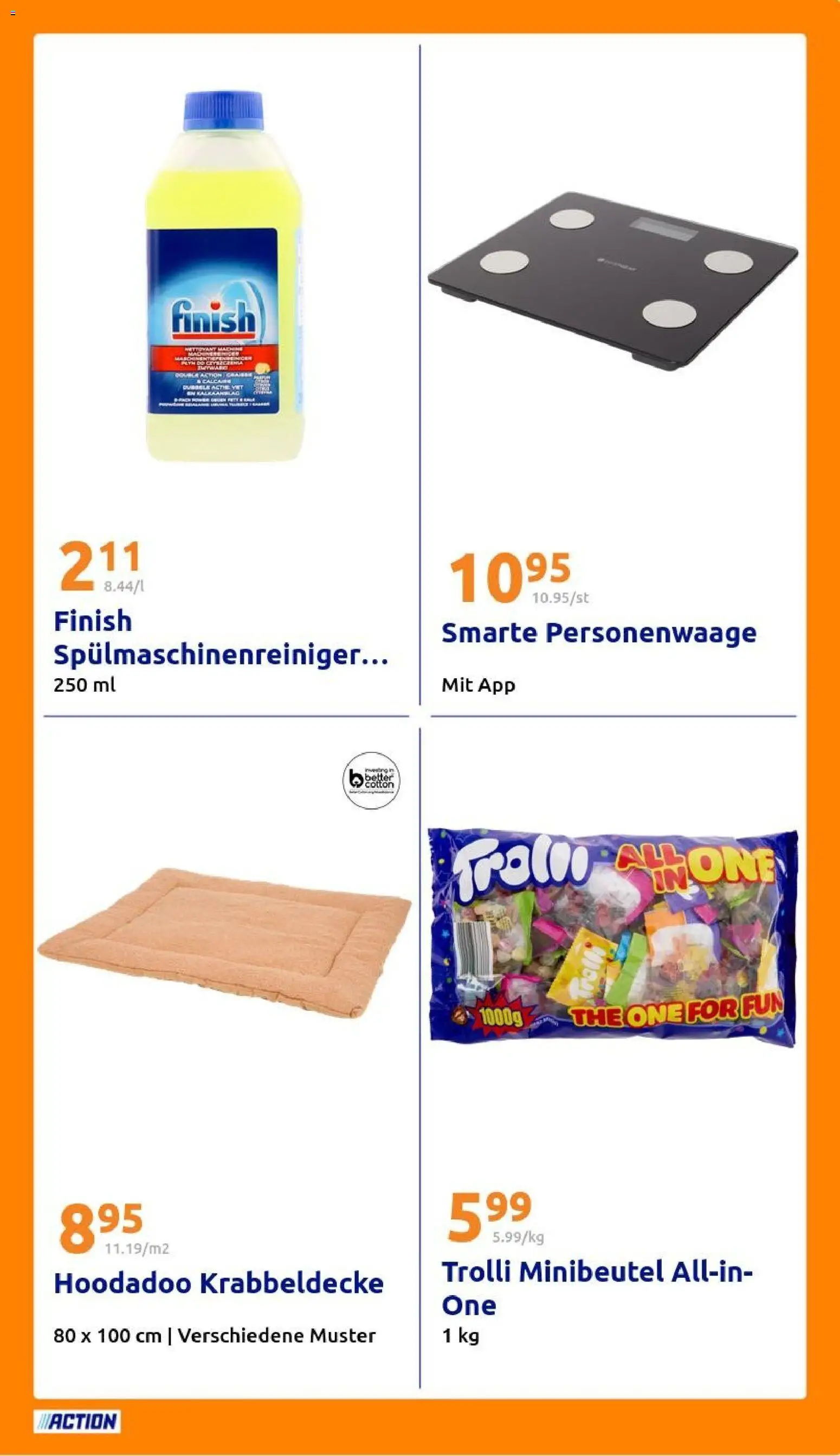 Action Prospekt – gültig ab 22.10.2025 | Seite: 29 | Produkte: Personenwaage, Finish, Spülmaschinenreiniger
