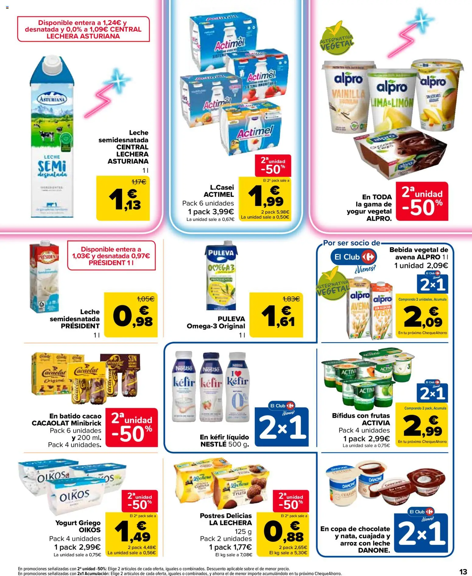 Carrefour Market folleto │ válido desde el 24.03.2026 | Página: 13 | Productos: Lima, Leche, Yogur, Φρυγανιές σικάλεως