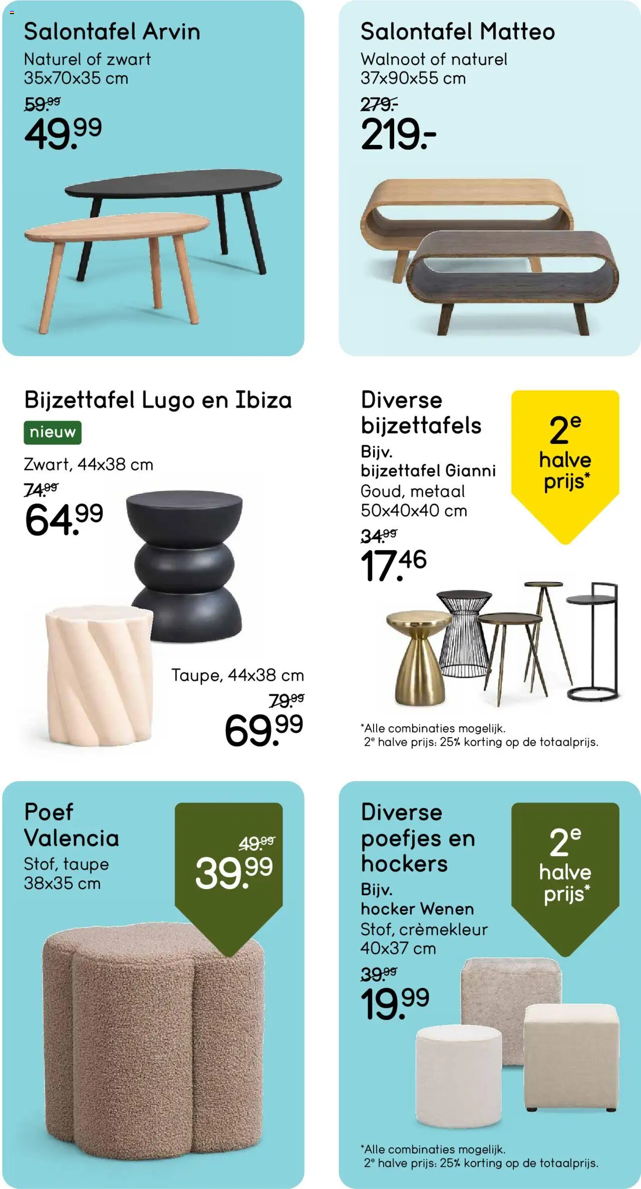  | Pagina: 11 | Producten: Bijzettafels