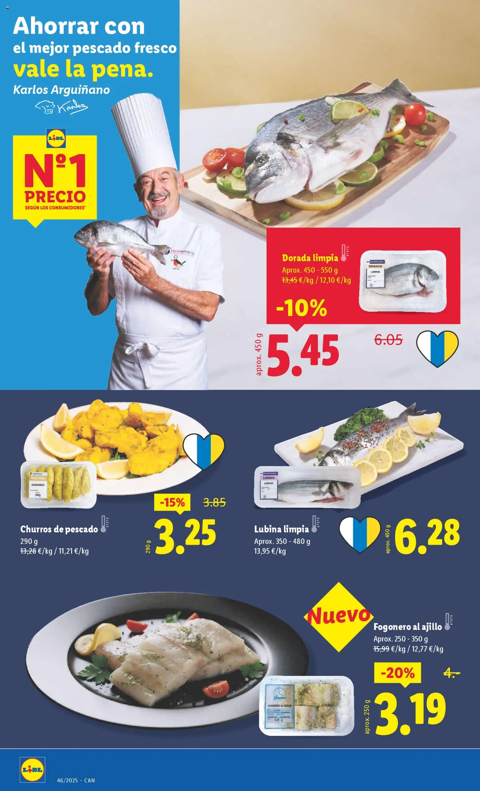 Lidl - Canarias  │ válido desde el 10.11.2025 | Página: 12 | Productos: Pescado