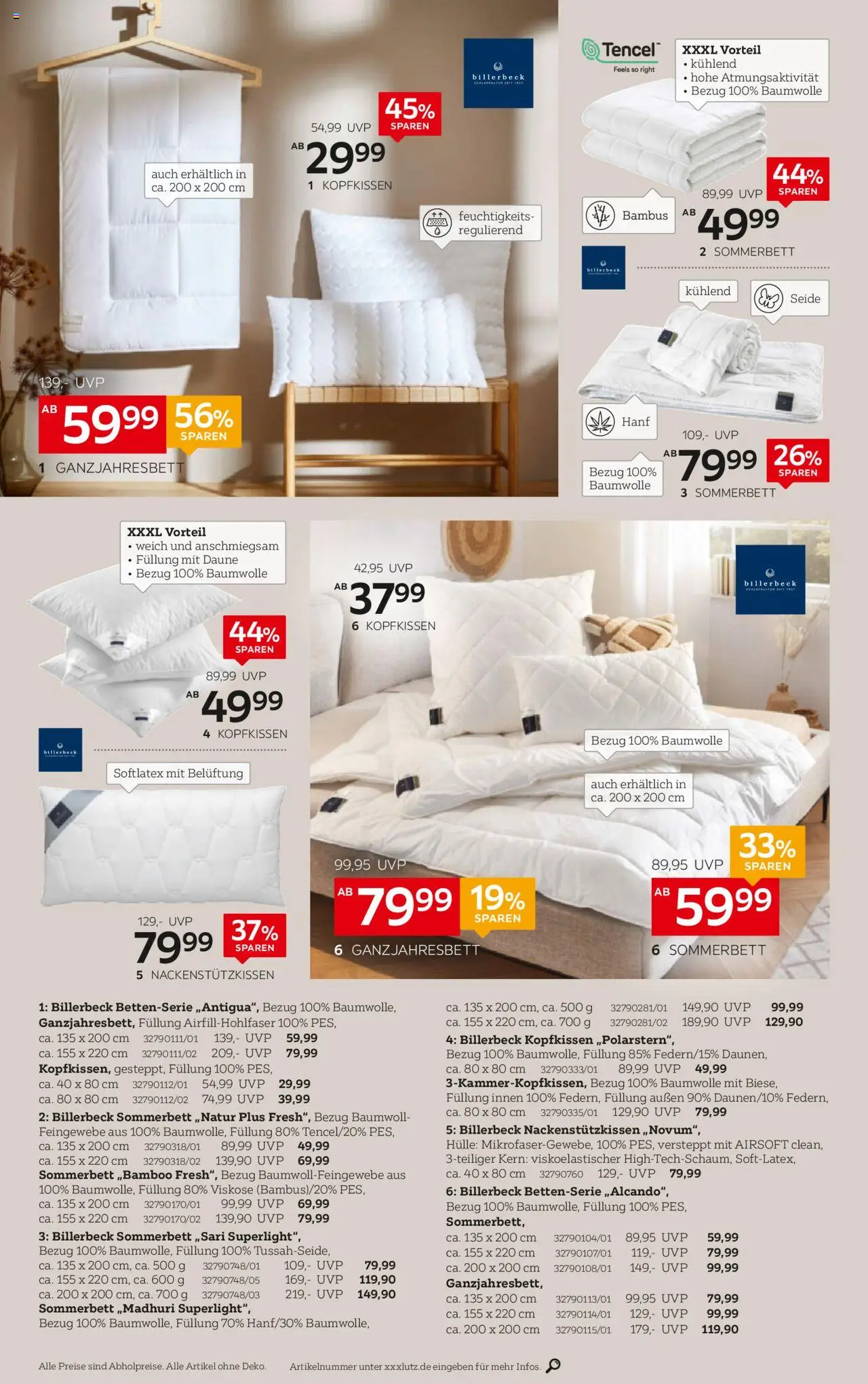 XXXL Lutz Prospekt 	 - gültig ab dem 04.08.2025 | Seite: 6 | Produkte: Hülle, Kopfkissen