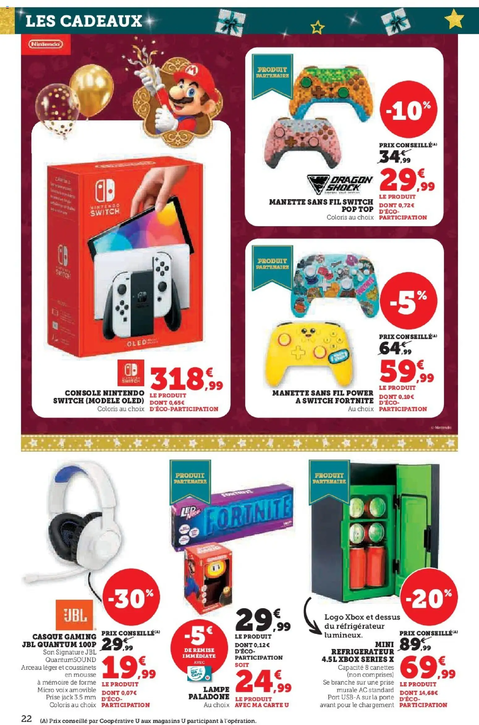 {H1} | Page: 22 | Produits: Xbox, Prise, Lampe, Casque