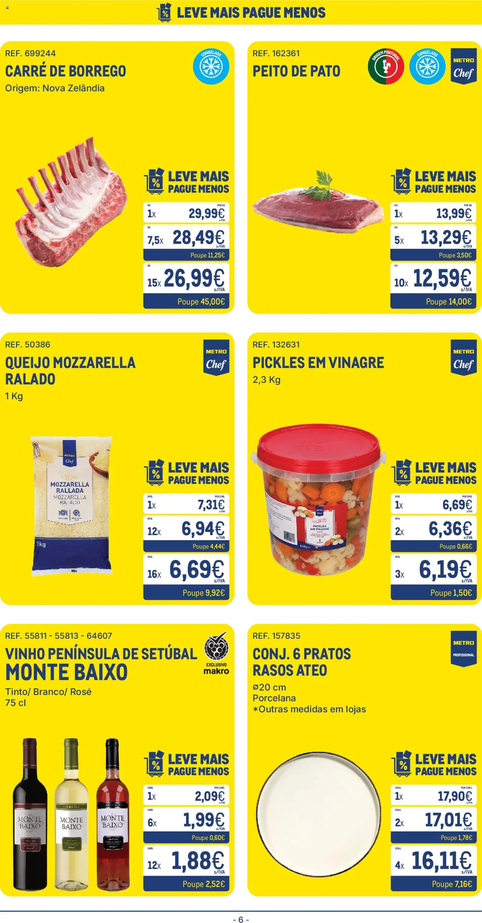 Makro folheto │ válido de 24.03.2026 | Página: 6 | Produtos: Vinagre, Pratos, Queijo, Vinho