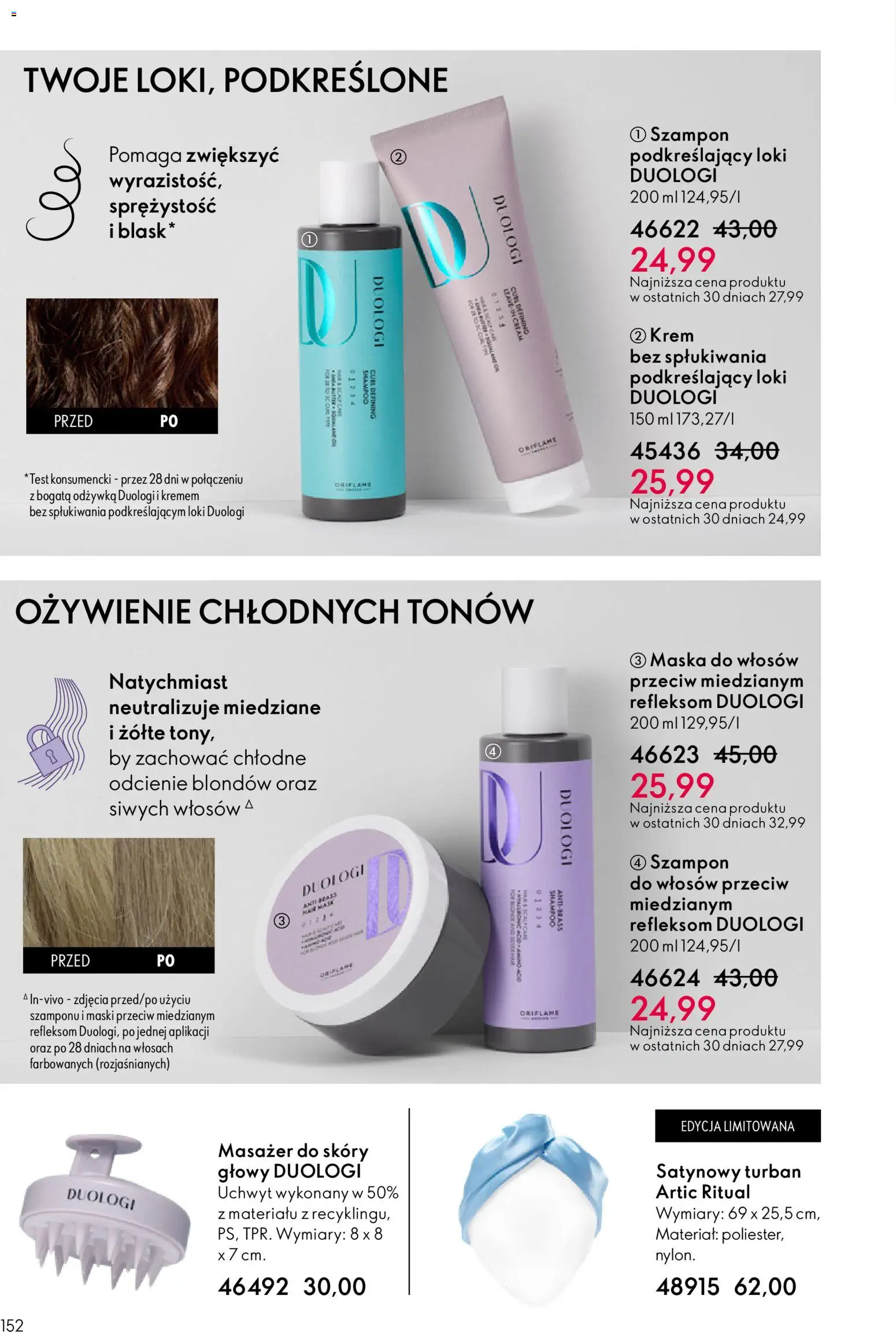 Oriflame Katalog 4 2026 od 04.03.2026 | Strona: 152 | Produkty: Odżywka, Maska do włosów, Maska, Krem