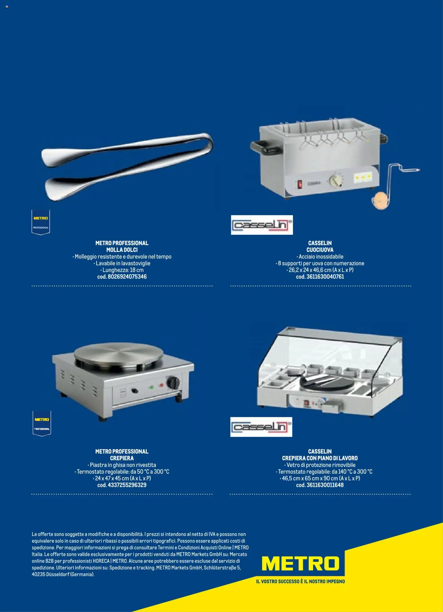 Volantino Metro del 17.10.2025 | Pagina: 100 | Prodotti: Uova, Lavastoviglie