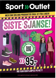 Forhåndsvisning av Sport Outlet kundeavis gyldig fra 09.09.2025