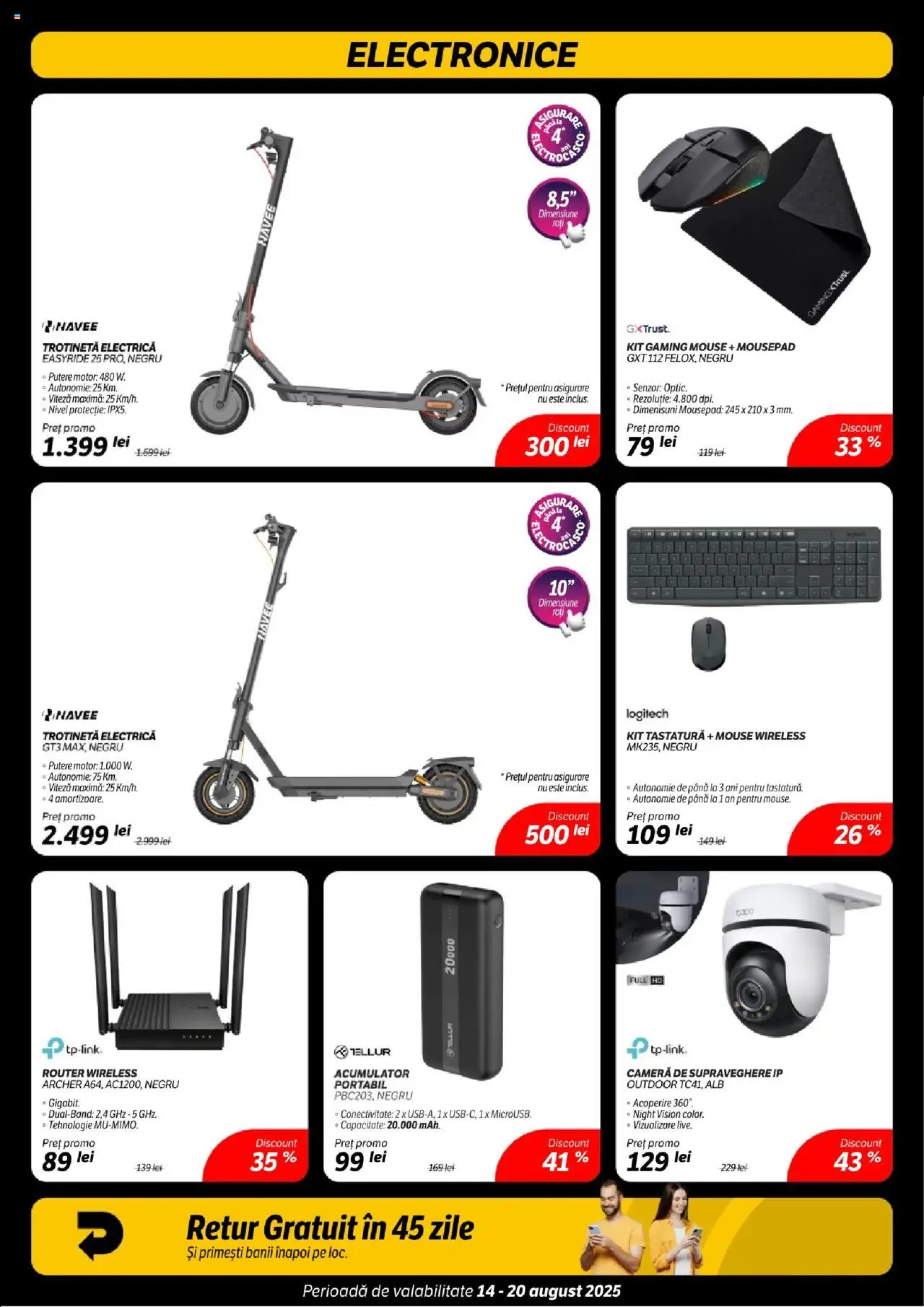 Catalog Flanco – valabil de la 14.08.2025 | Pagină: 14 | Produse: Router, Trotinetă electrică, Cameră, Trotinetă