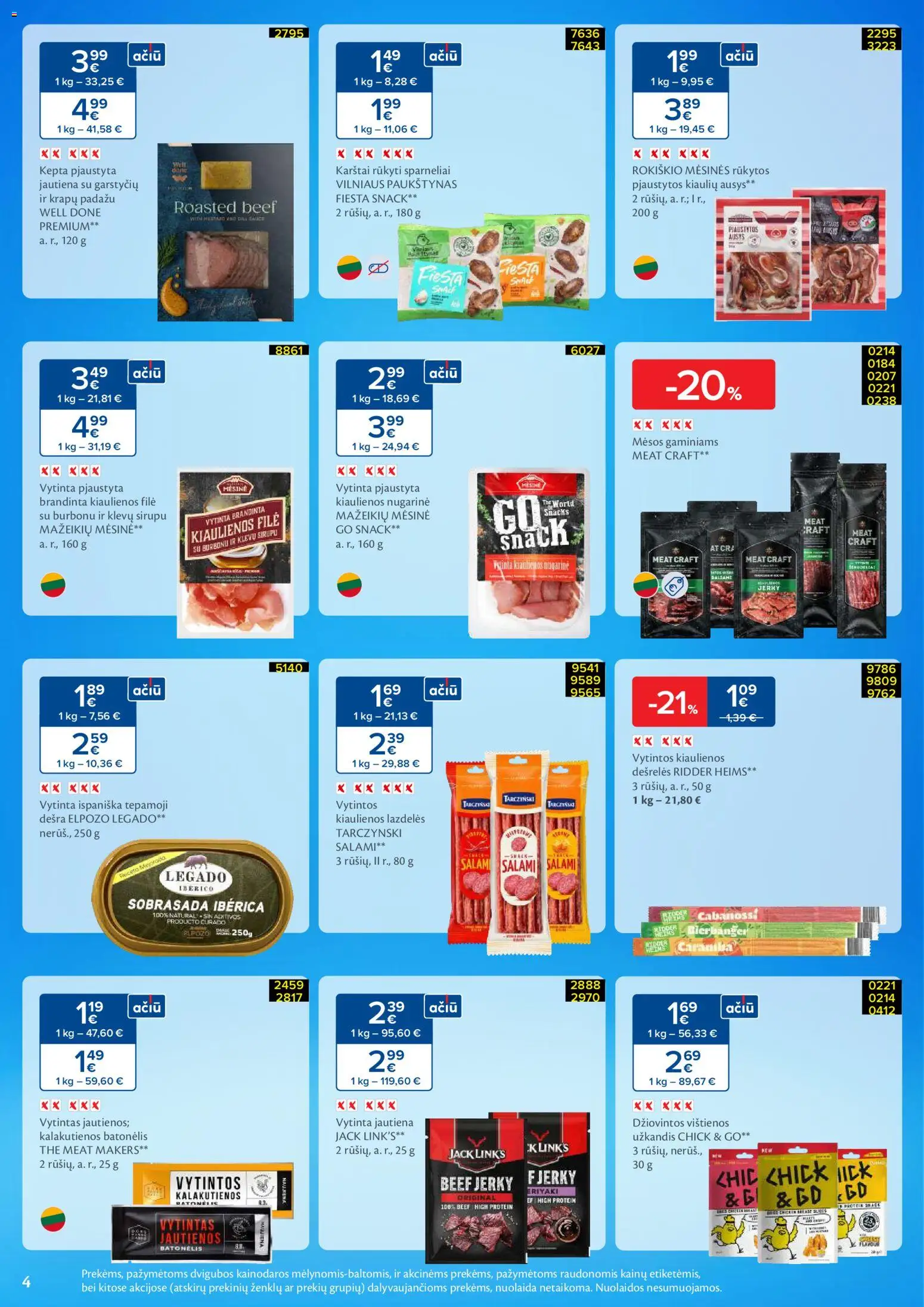 MAXIMA akcijos nuo 02.02.2026 | Puslapis: 4 | Prekių: Jautienos, Dešrelės, Dešra, Jautiena