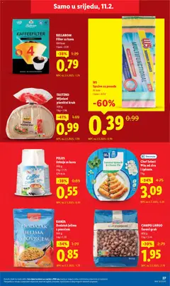 TASTINO Miješani pšenični kruh, Miješani pšenični kruh, 500 g, 1 kg = 1.98 - Pregled kataloga iz trgovine Lidl, vrijedi od 09.02.2026 | Stranica: 27